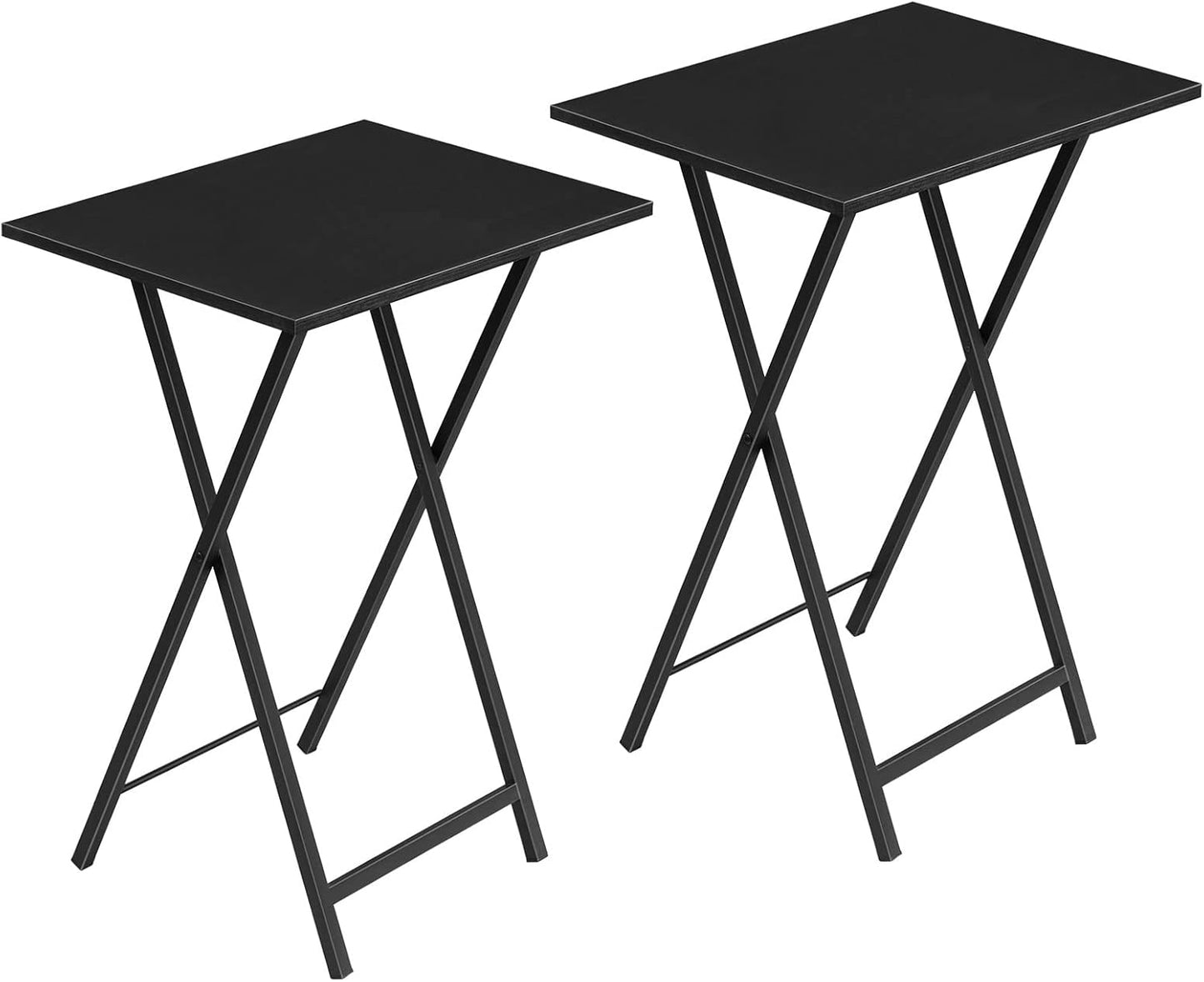 2er-Set Beistelltisch, Schwarz