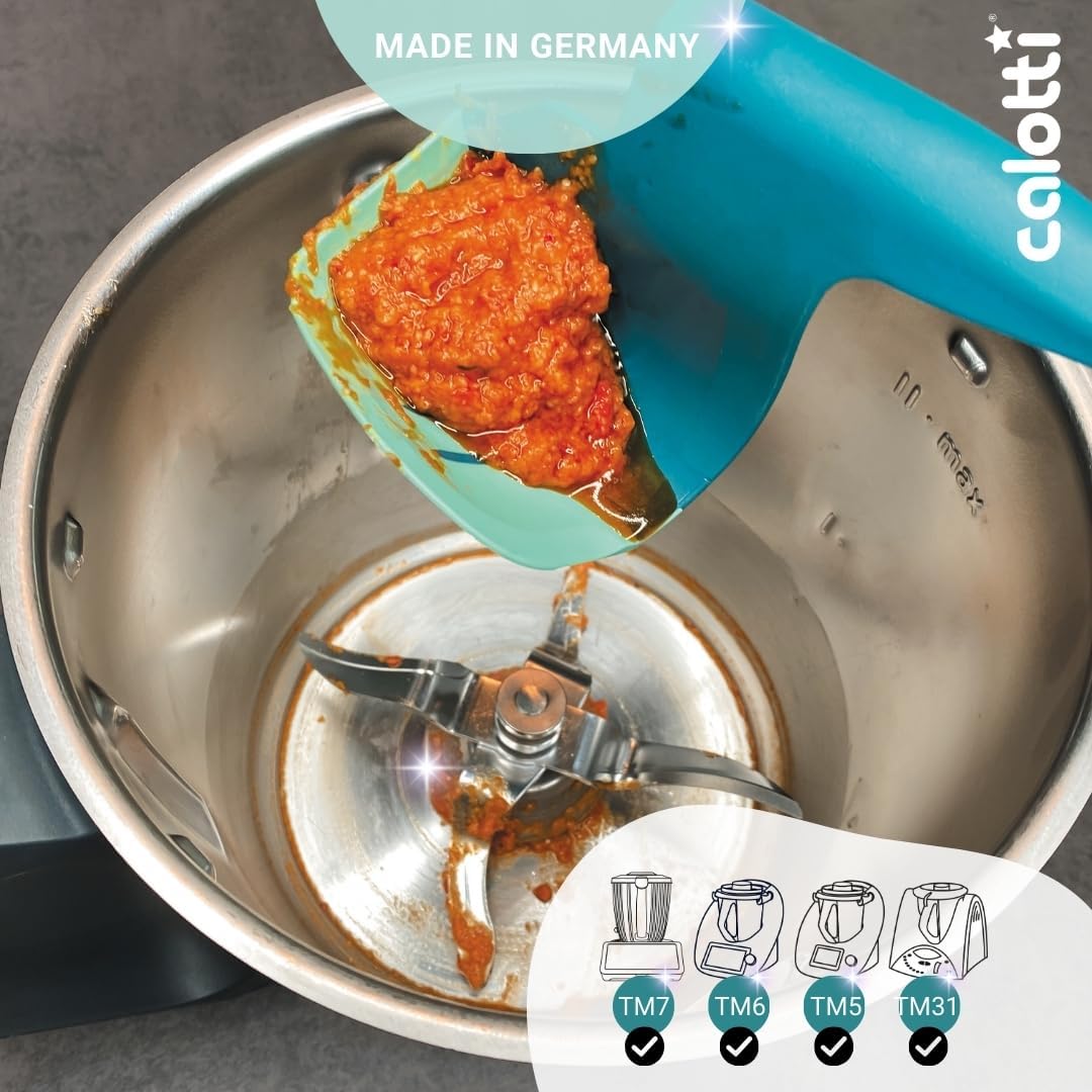 Drehkellenspatel für Thermomix TM5/TM6/TM7/TM31, Silikon/Petrol, TM5,TM6,TM7 und TM31