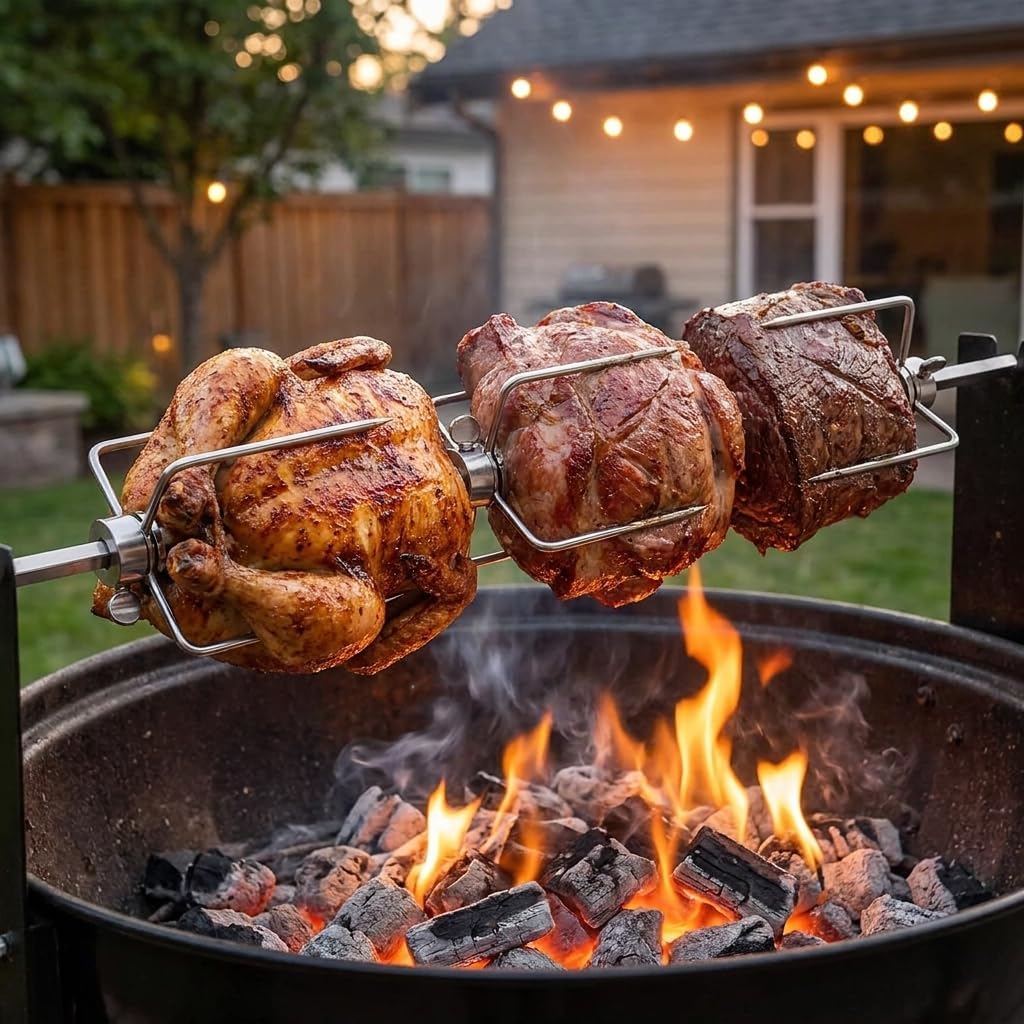 Grill-Drehspiess-Set