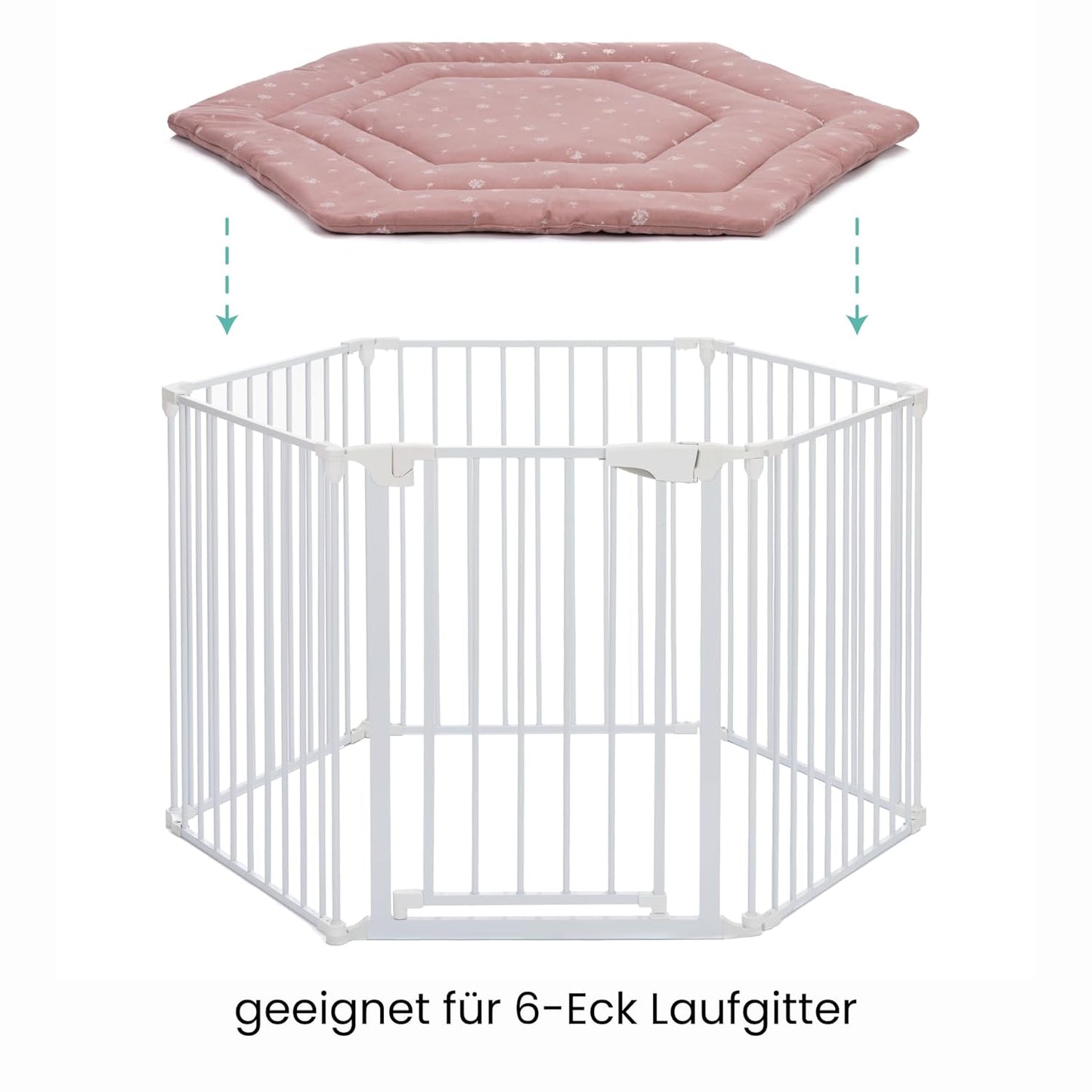 Laufgittereinlage 6-eckig, Pusteblume Rosa