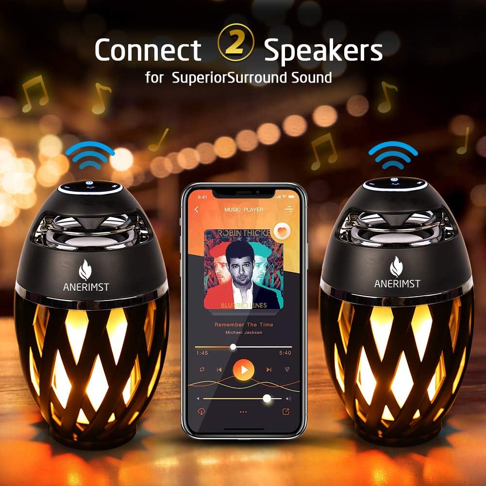 Bluetooth Lautsprecher mit Flammen Effekt