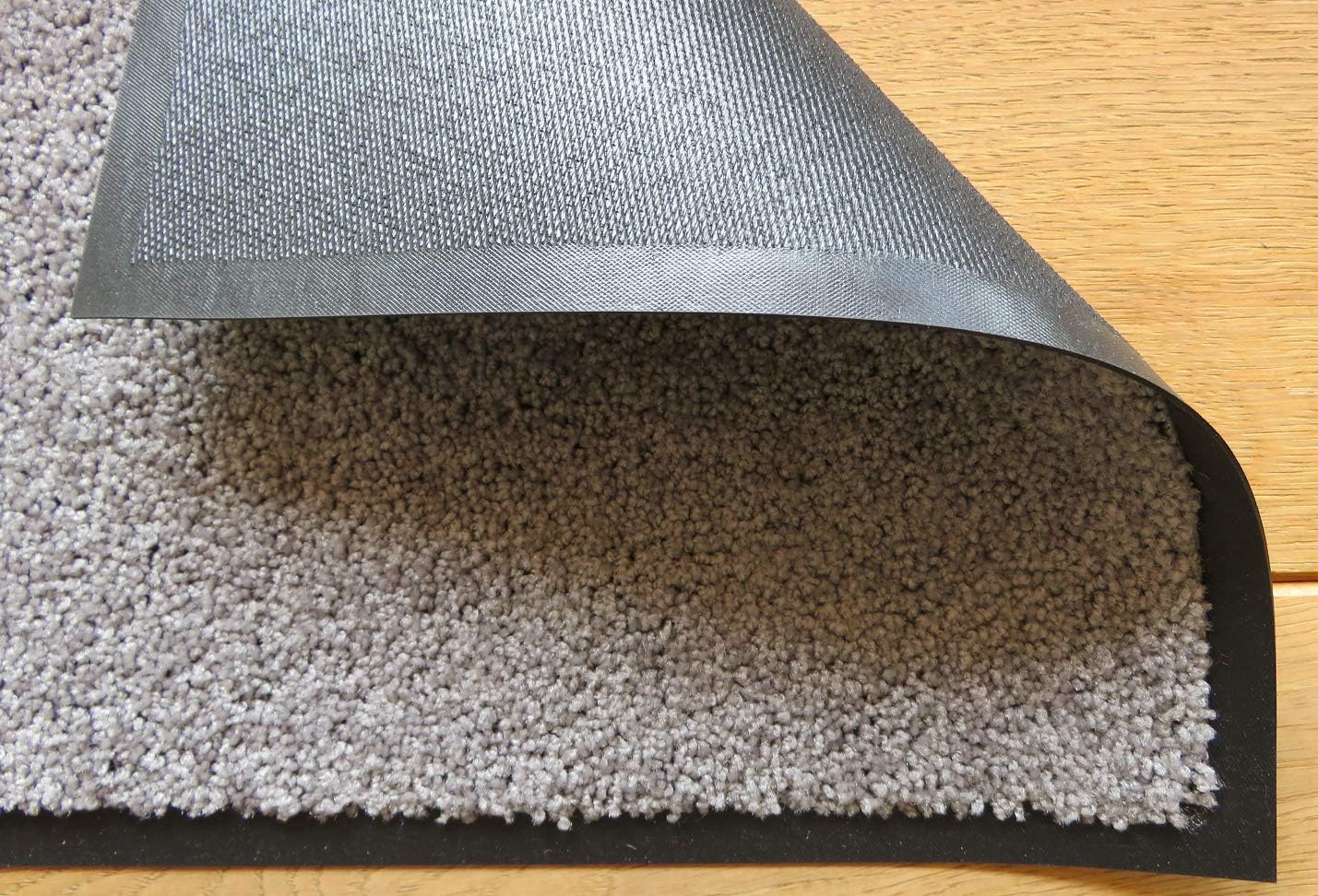 Schmutzfangmatte, 60 x 90 cm (Rechteckig) Silber-grau