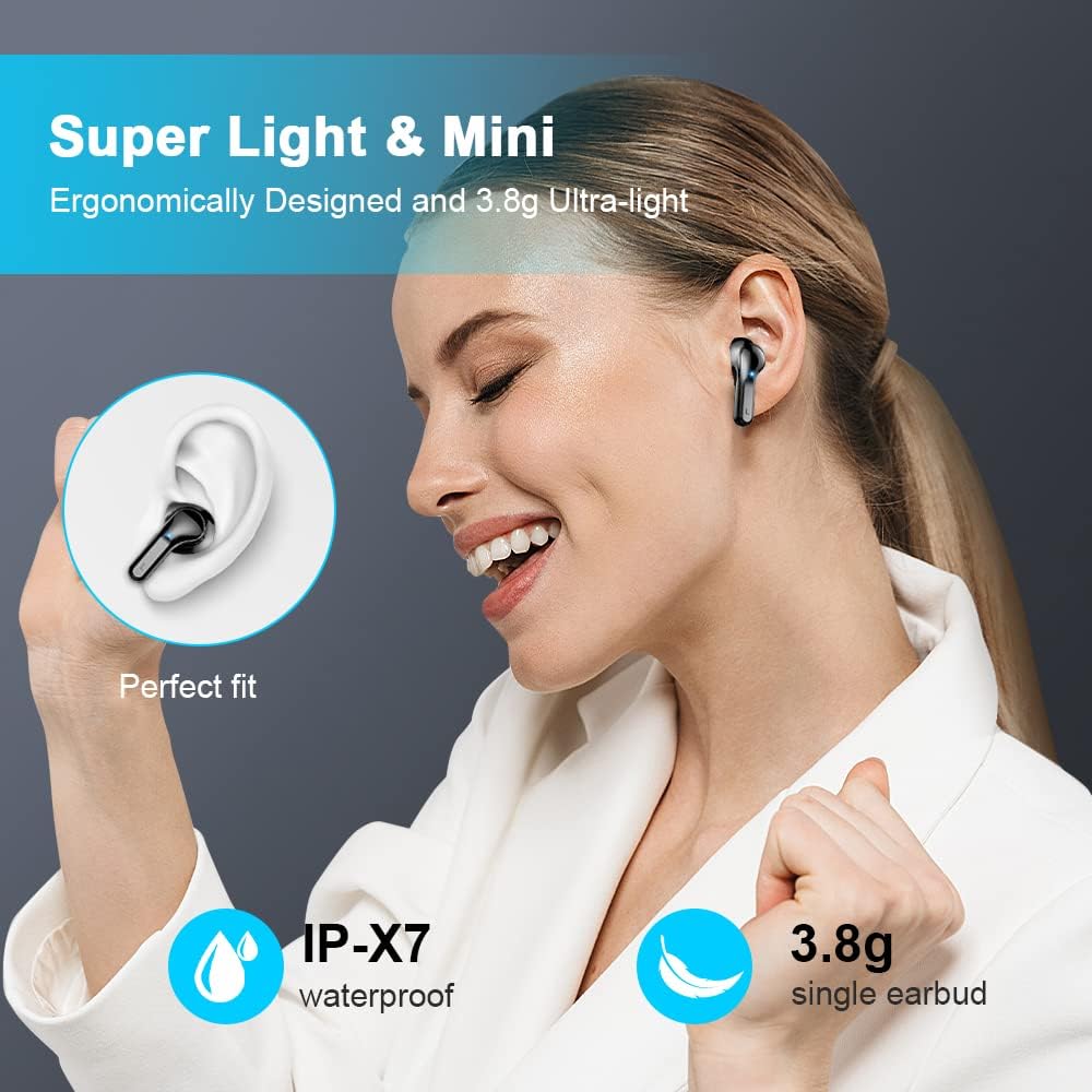 i13 In-Ear Kopfhörer mit Noise Cancelling, Schwarz