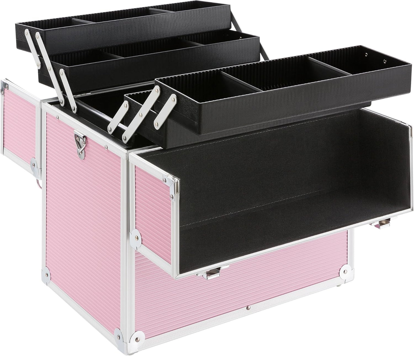 Kosmetikkoffer mit Schloss & Tragegurt, Pink