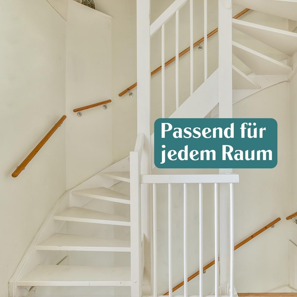 Holzhandlauf für Treppengeländer (200 cm), 200 cm