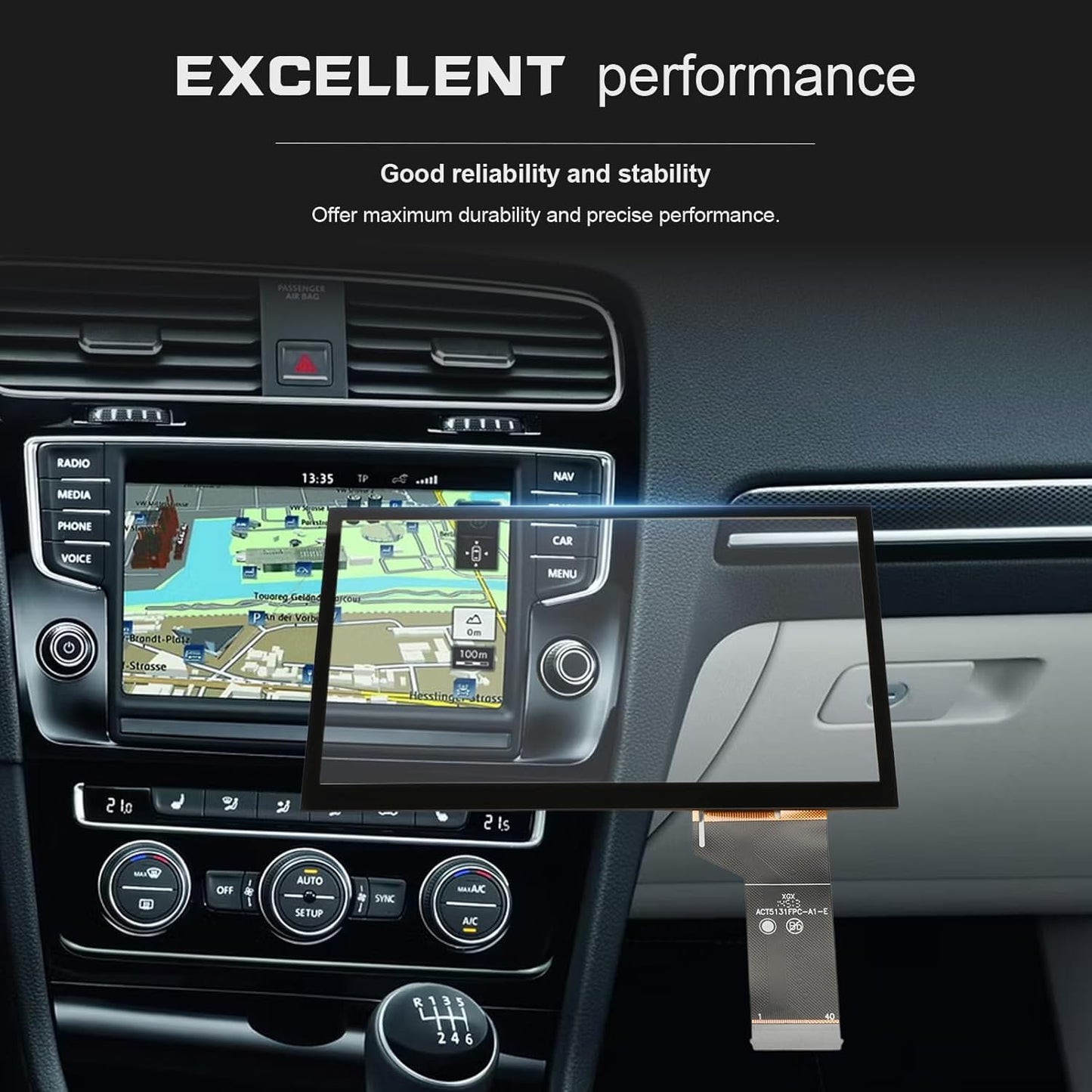 Auto Touchscreen Glas Digitizer Ersatz für VW Modelle