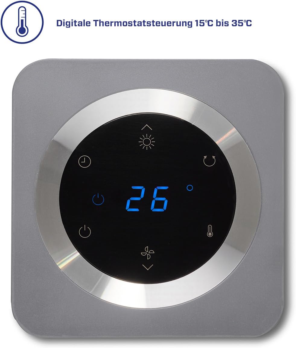 2in1 Heizlüfter & Ventilator CA-904G Smart, Grau
