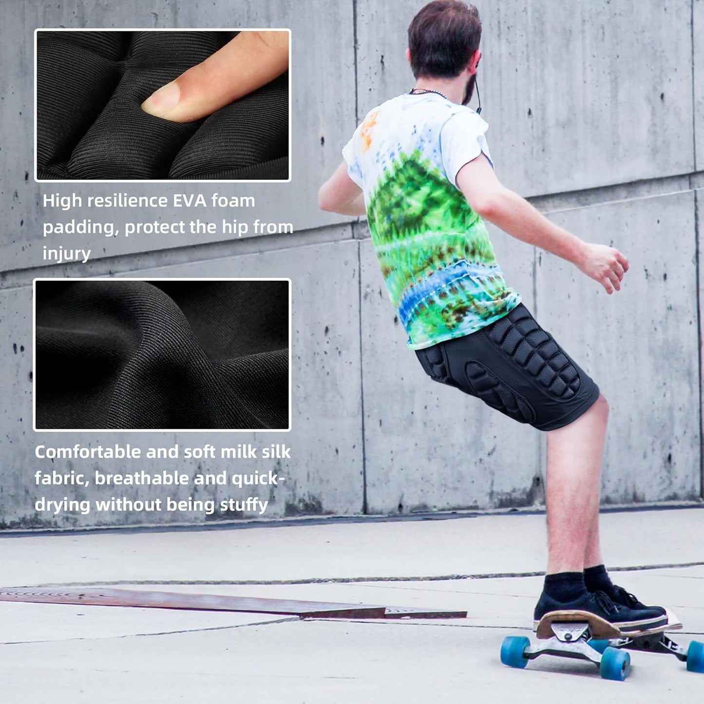 Hüftprotektor-Shorts für Wintersport, XXL
