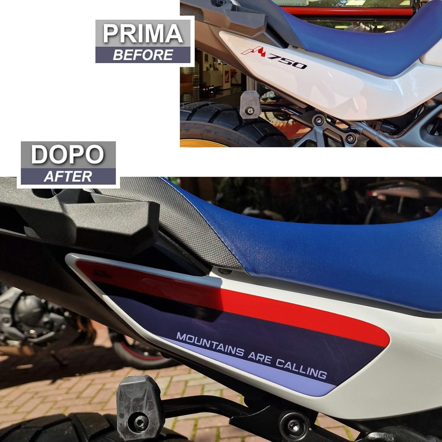 Resin Bike Aufkleber für Honda Transalp XL 750 2023