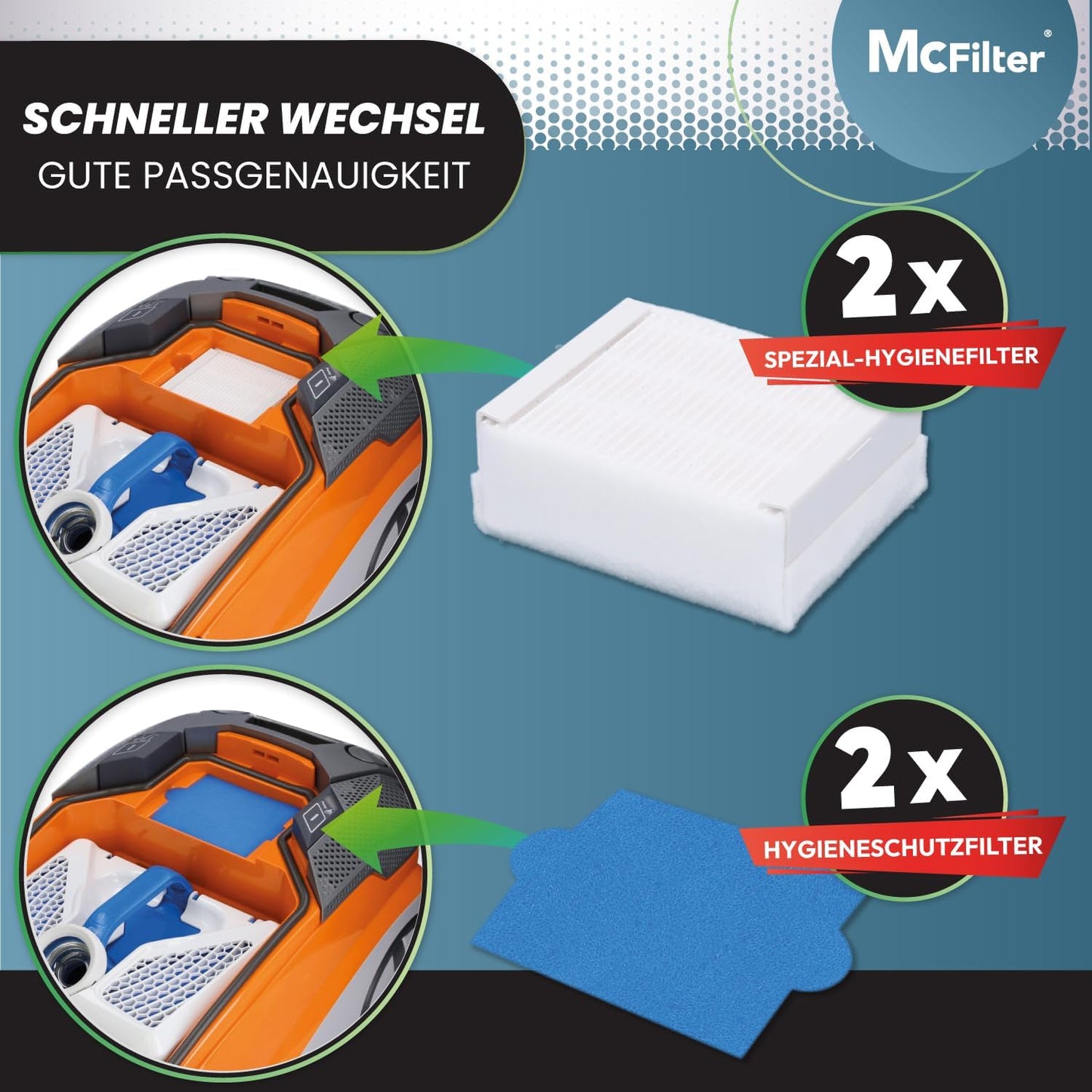 Staubsaugerbeutel für Thomas, 20 Beutel + Filterset 10-tlg.