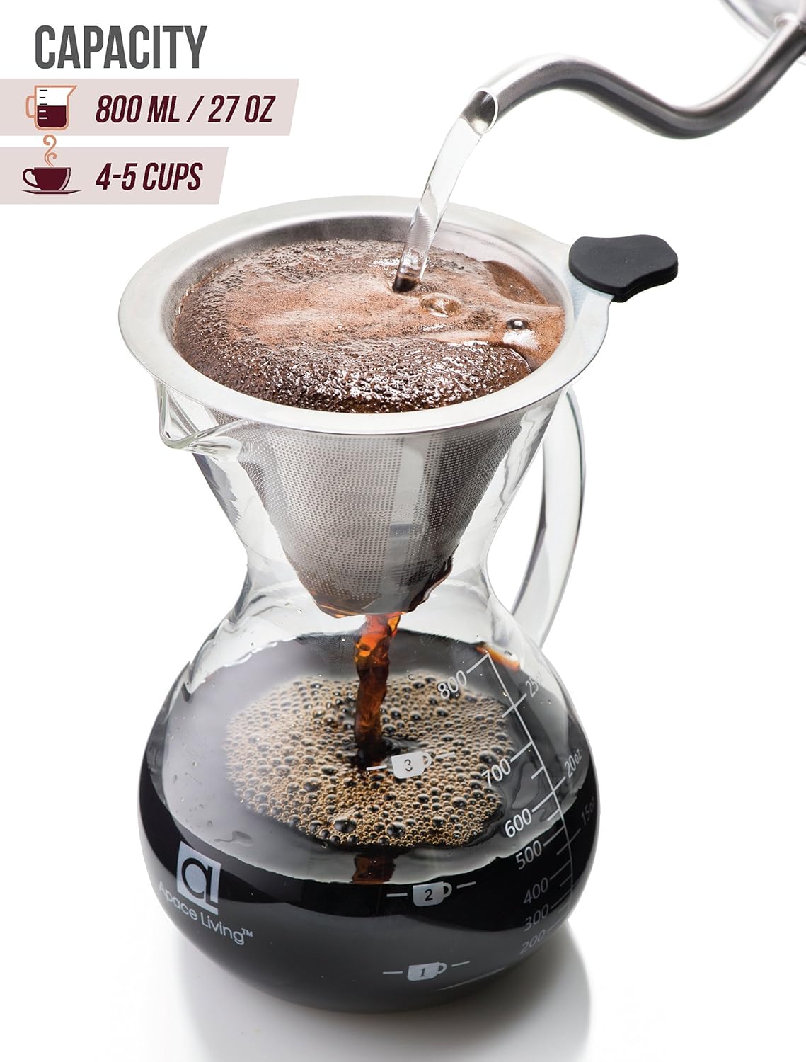 Kaffeebereiter-Set, 800 ML