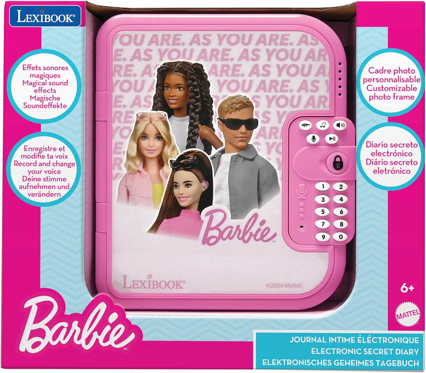 Elektronisches Tagebuch Barbie mit Stift & Notizbuch, Barbie