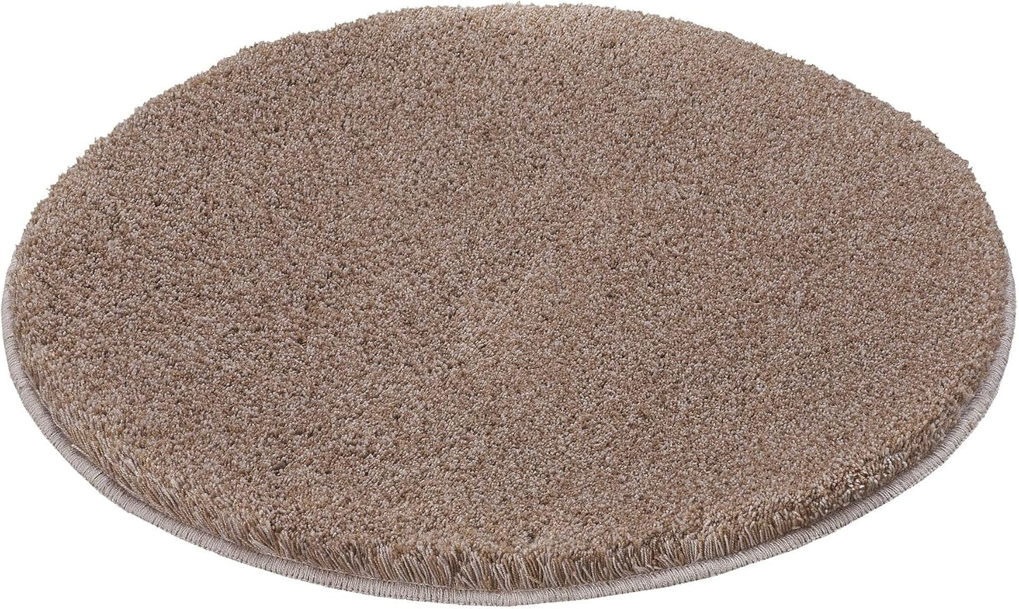 Runder Badteppich Relax, Taupe 100 cm (Rund)