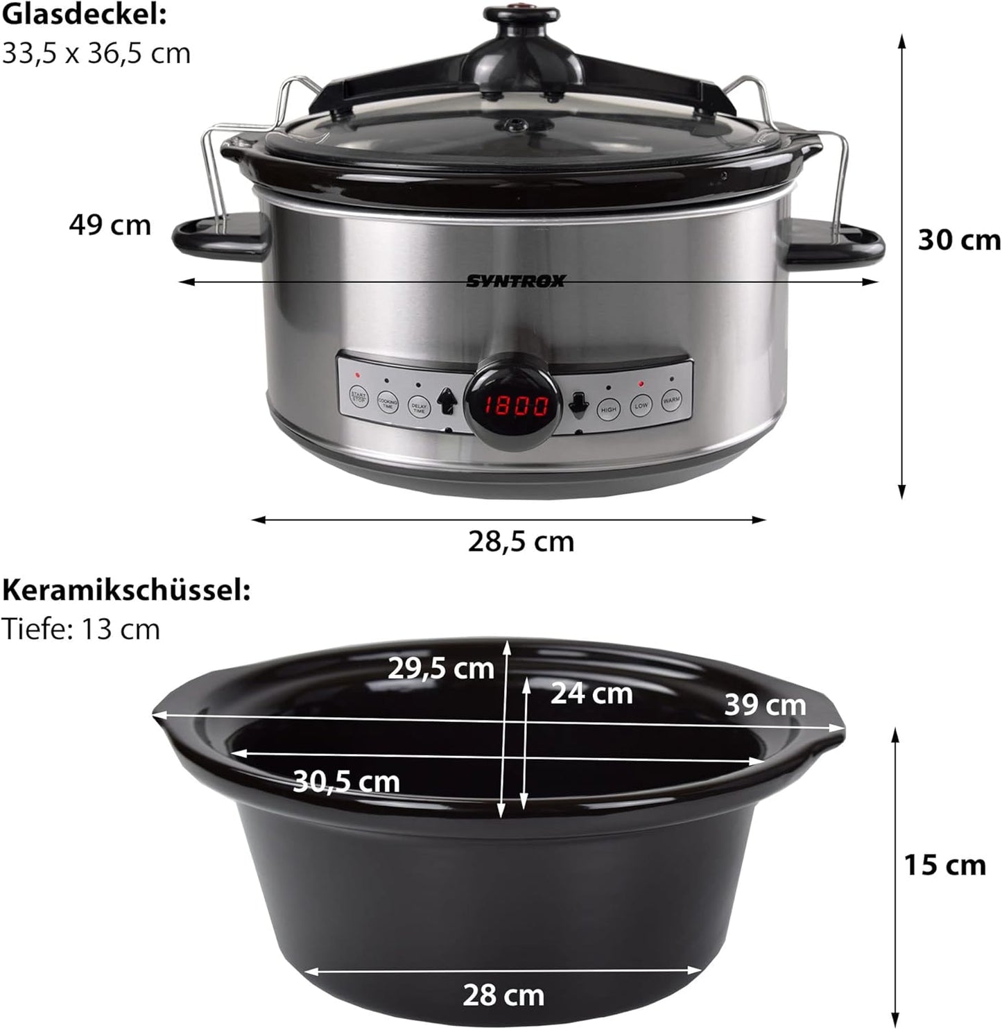 Slow Cooker mit Warmhaltefunktion