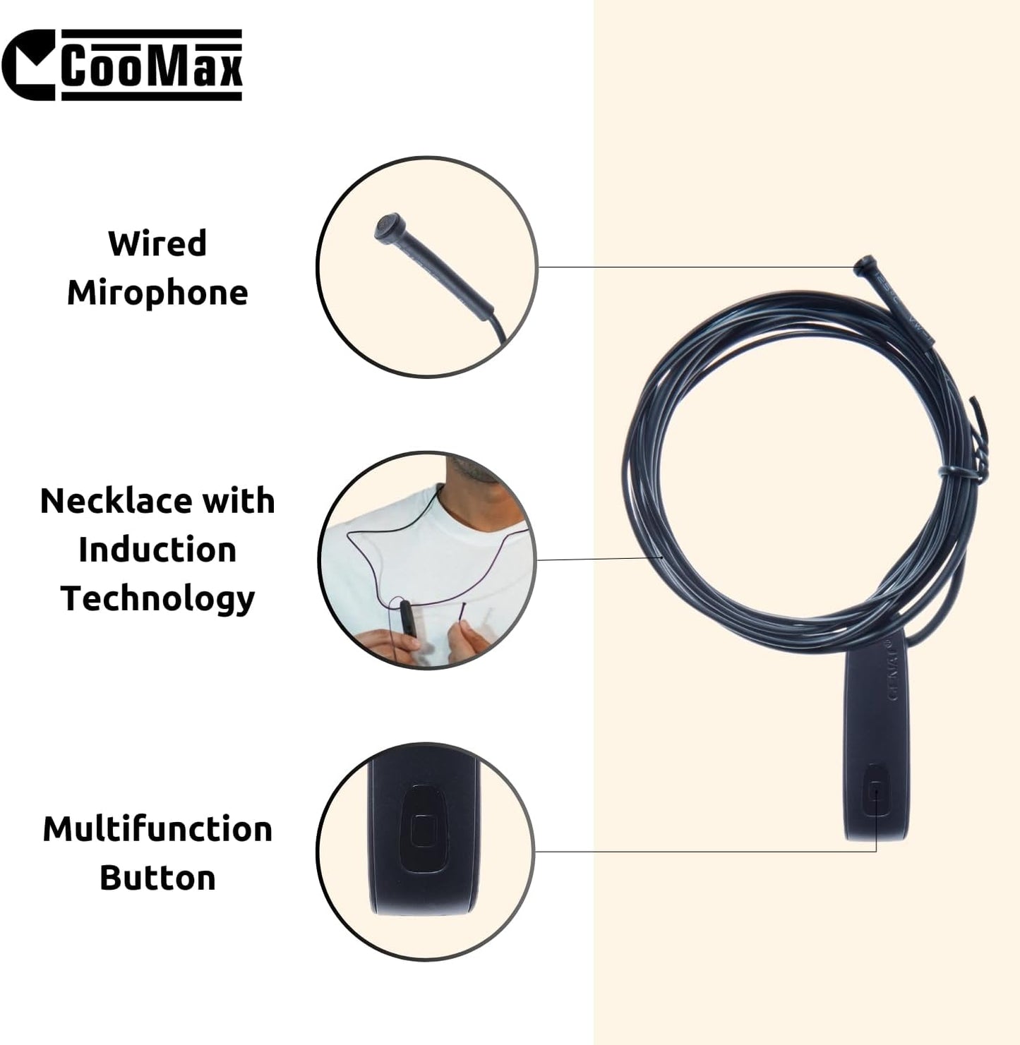 Spionage In-Ear Kopfhörer mit Mikrofon, Vip Pro UltraMini BT Mikrofonkabel