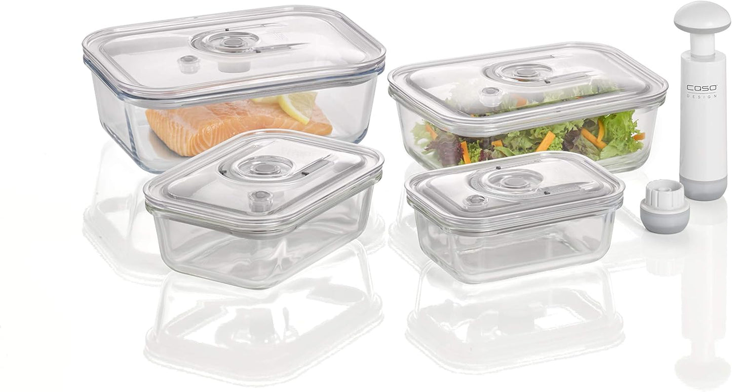 4-teiliges VacuBoxx E Vakuumbehälter Set