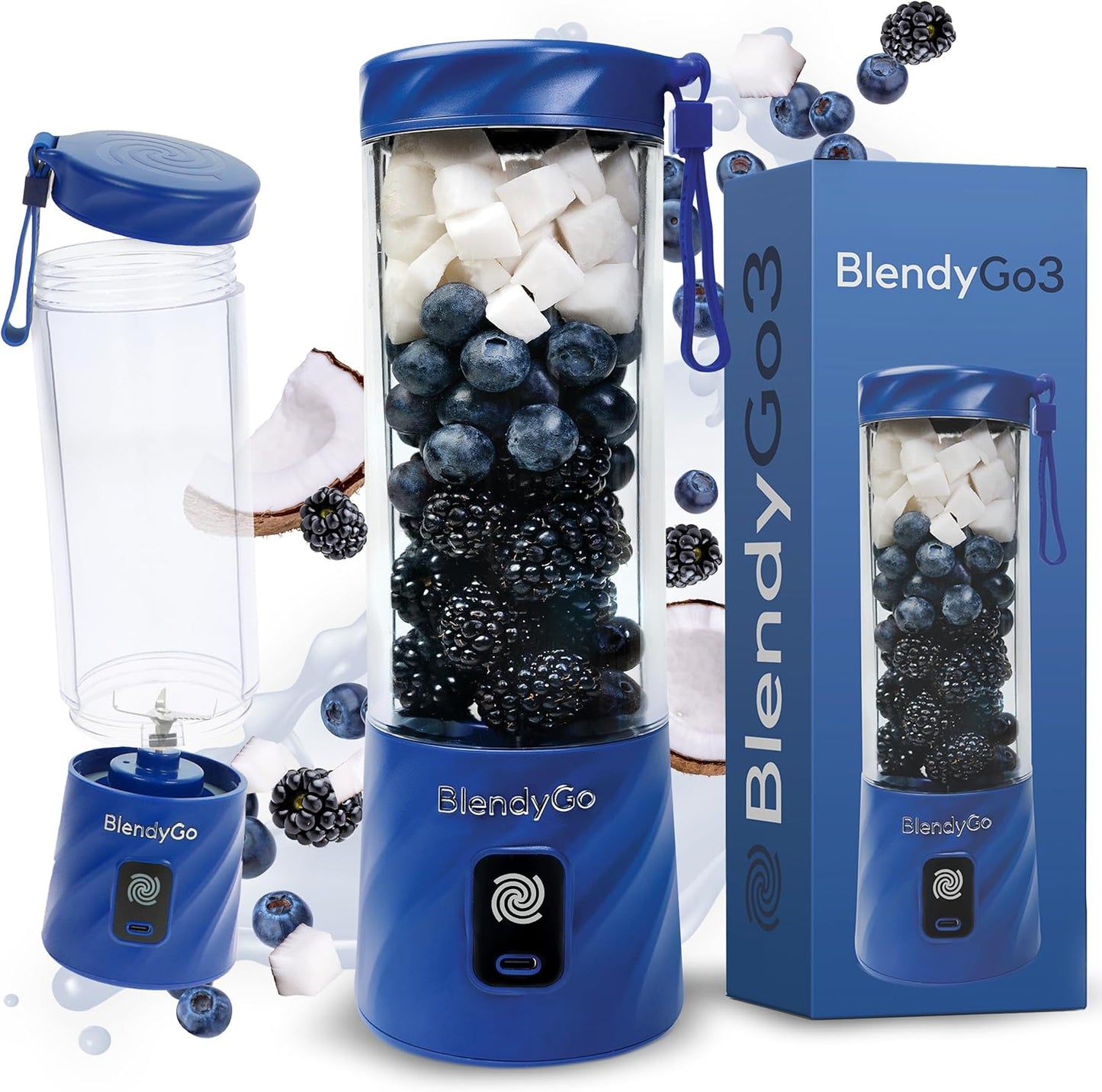 Tragbarer Standmixer, Dunkelblau