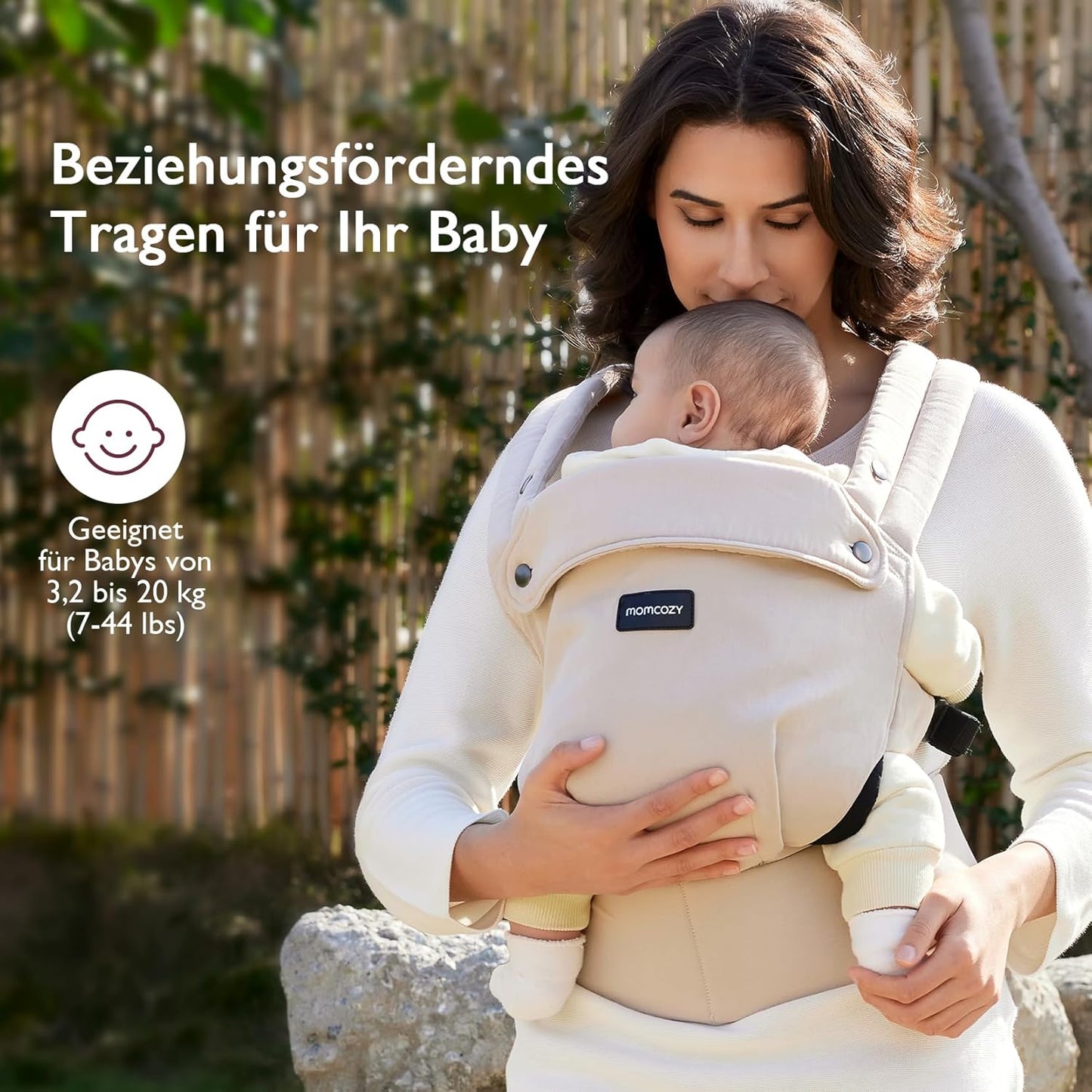 Ergonomische Babytrage (3-24 Monate), Kakifarben