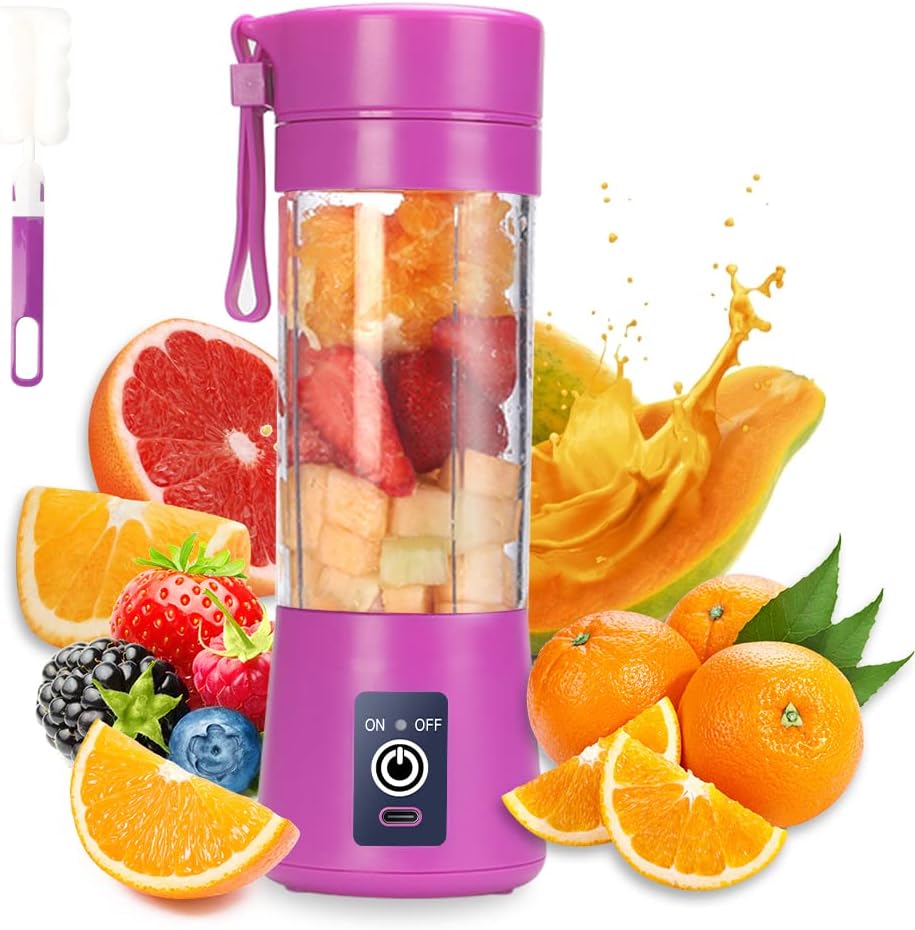 Tragbarer USB-Smoothie-Mixer, Violett