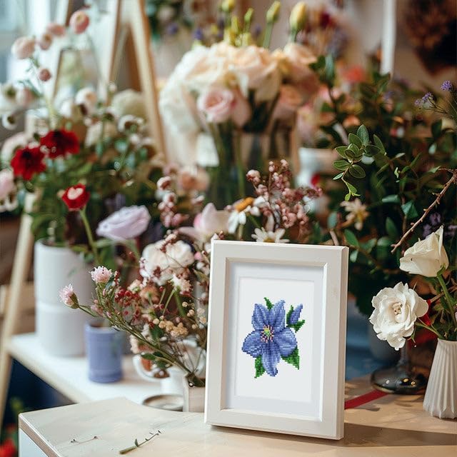 Mini Serie Diamond Painting Set mit 12 Stück, Blumen 2 PROBLEMYOUMUSTCHECK
