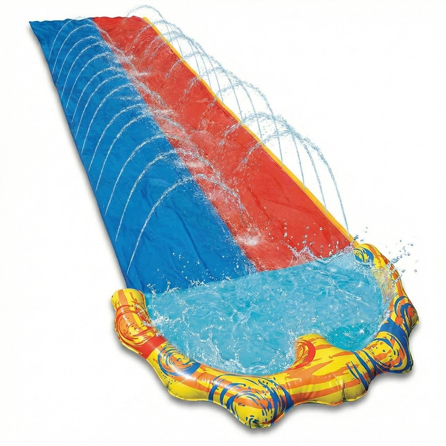 Doppel-Wasserrutsche mit Splash-Pool