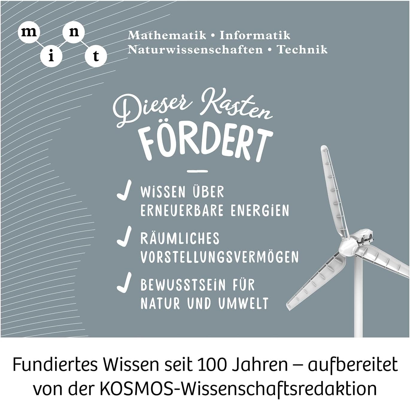 Windrad-Experimentierkasten mit Mini E-Auto, Edition 2025