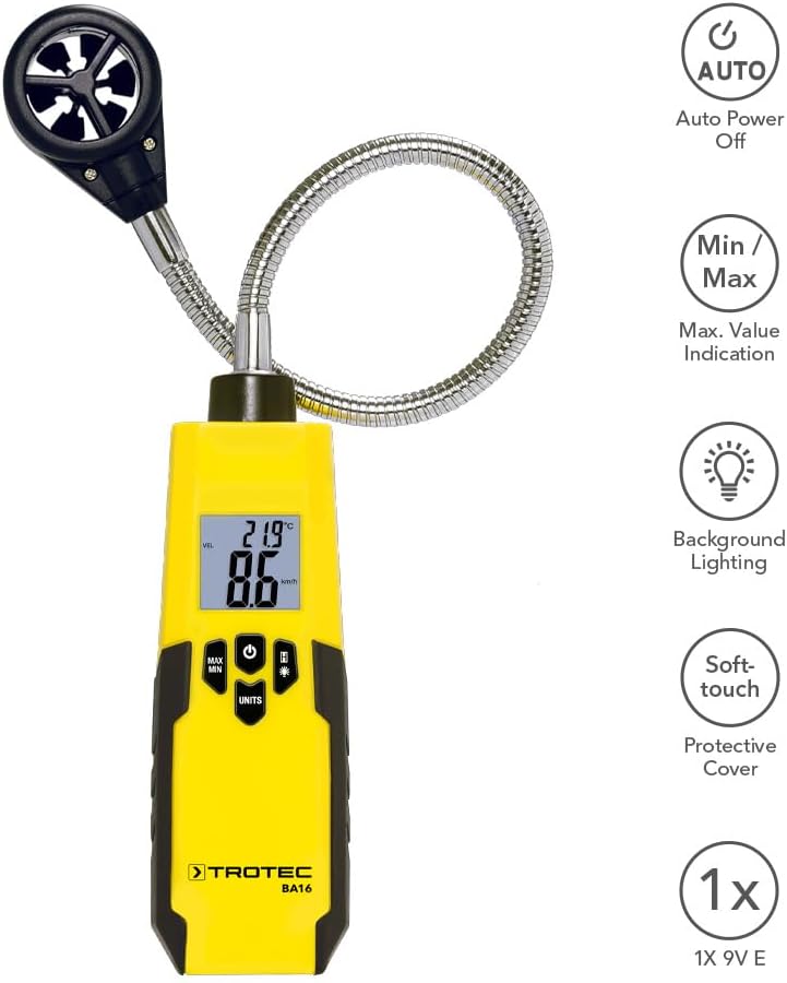 Anemometer BA16 (1-30 m/s)