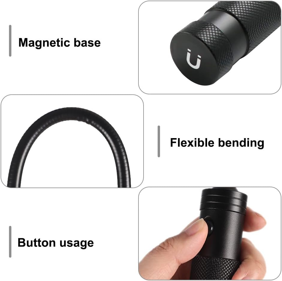 Magnetische Grilllampe mit flexiblem Hals, 1 Stück