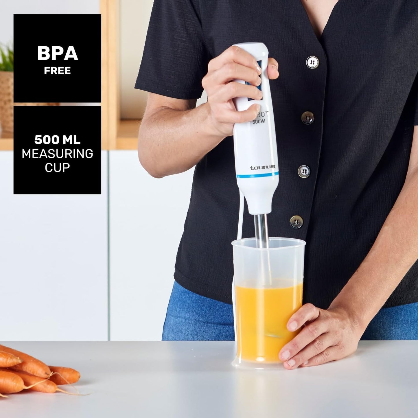 Robot Unic 500 Plus Inox, 500W | 3 Zubehörteile