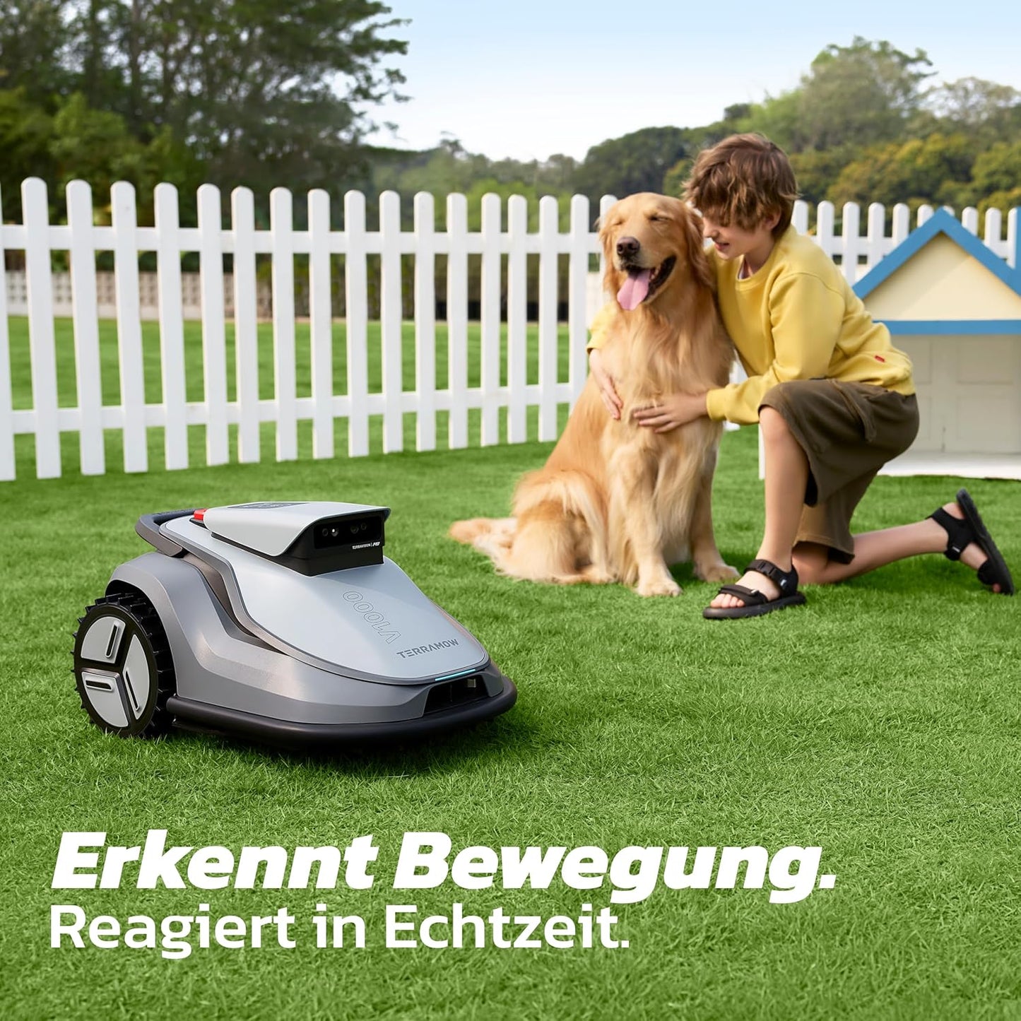 Mähroboter mit KI-Bilderkennung bis 1200m², V1000