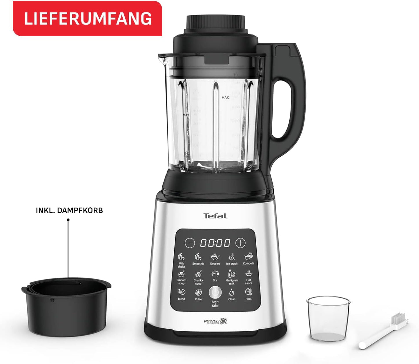 Hochgeschwindigkeits-Standmixer BL83SD30 mit Kochfunktion, 10 Programme, PerfectMix Cook | 1400 W | 2L