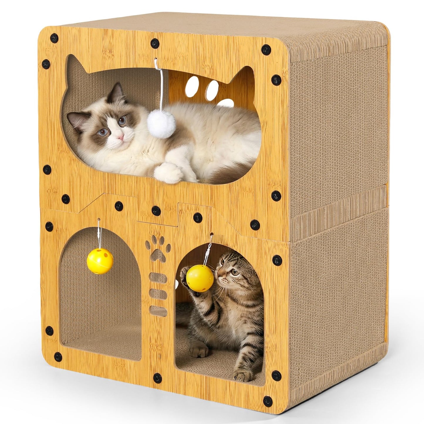 Doppelstock-Katzenhaus, 51cm