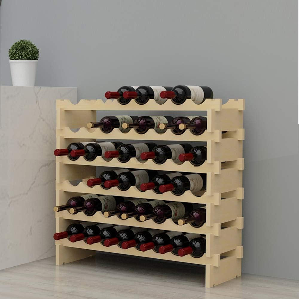 Stapelbares Weinregal für 48 Flaschen, 48 Flaschen