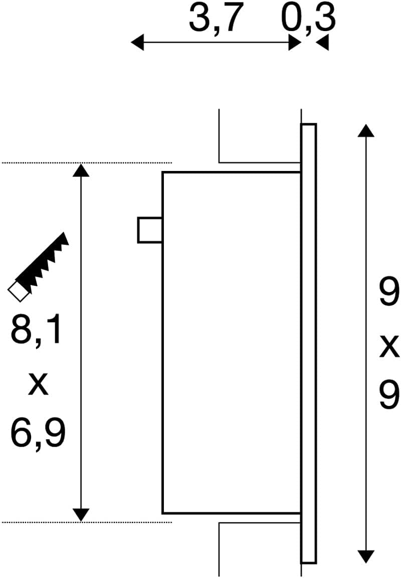 LED-Einbauleuchte, Weiss 3000 Kelvin