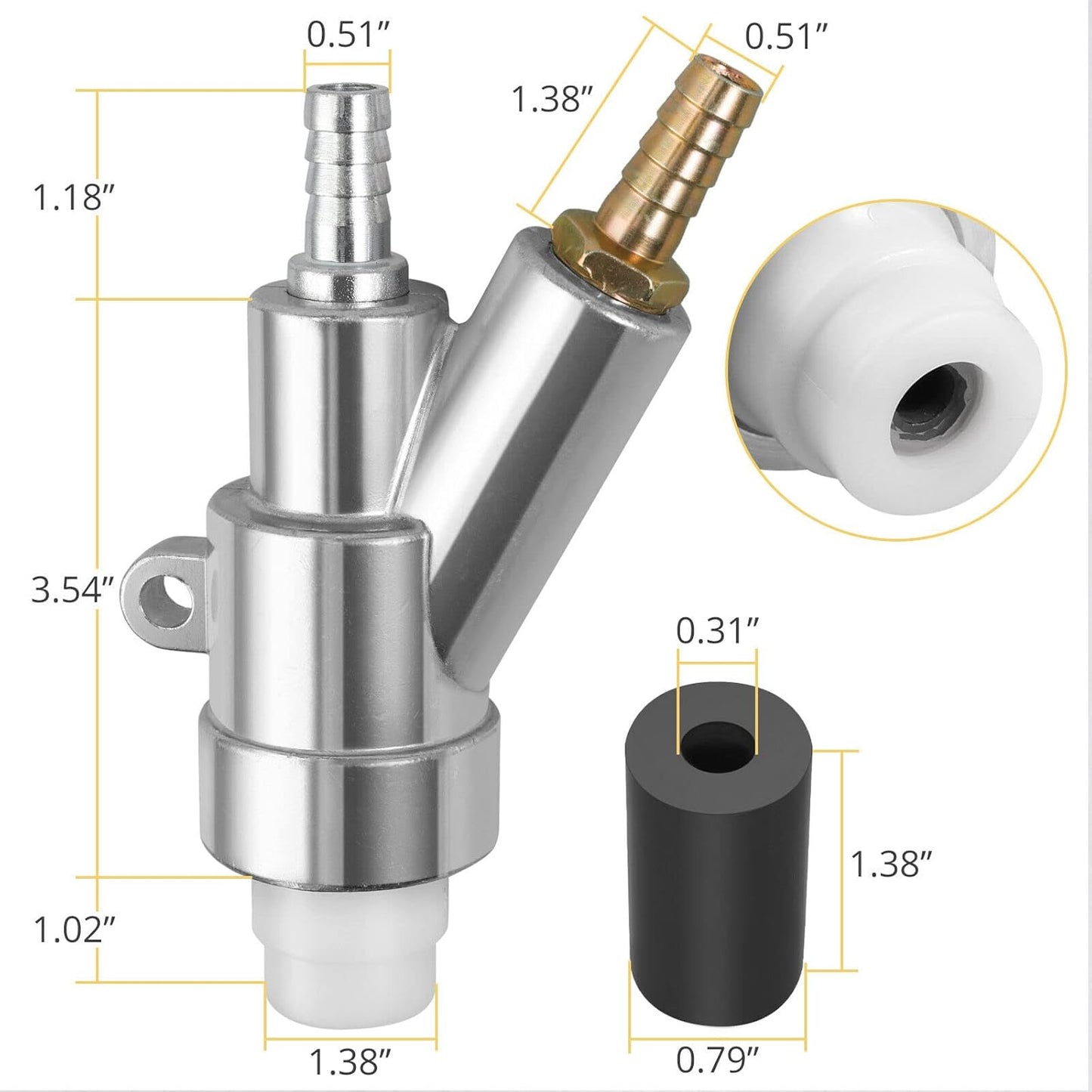 Luft-Sandstrahlpistole mit 8 mm Borkarbid-Düse