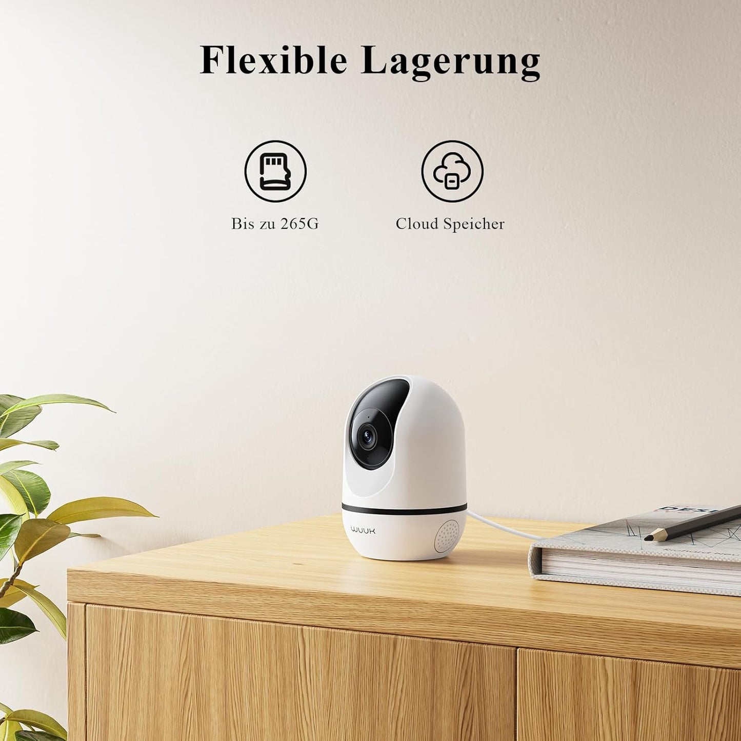 360° Innenüberwachungskamera mit Auto-Tracking, 360 Überwachungskamera Innen