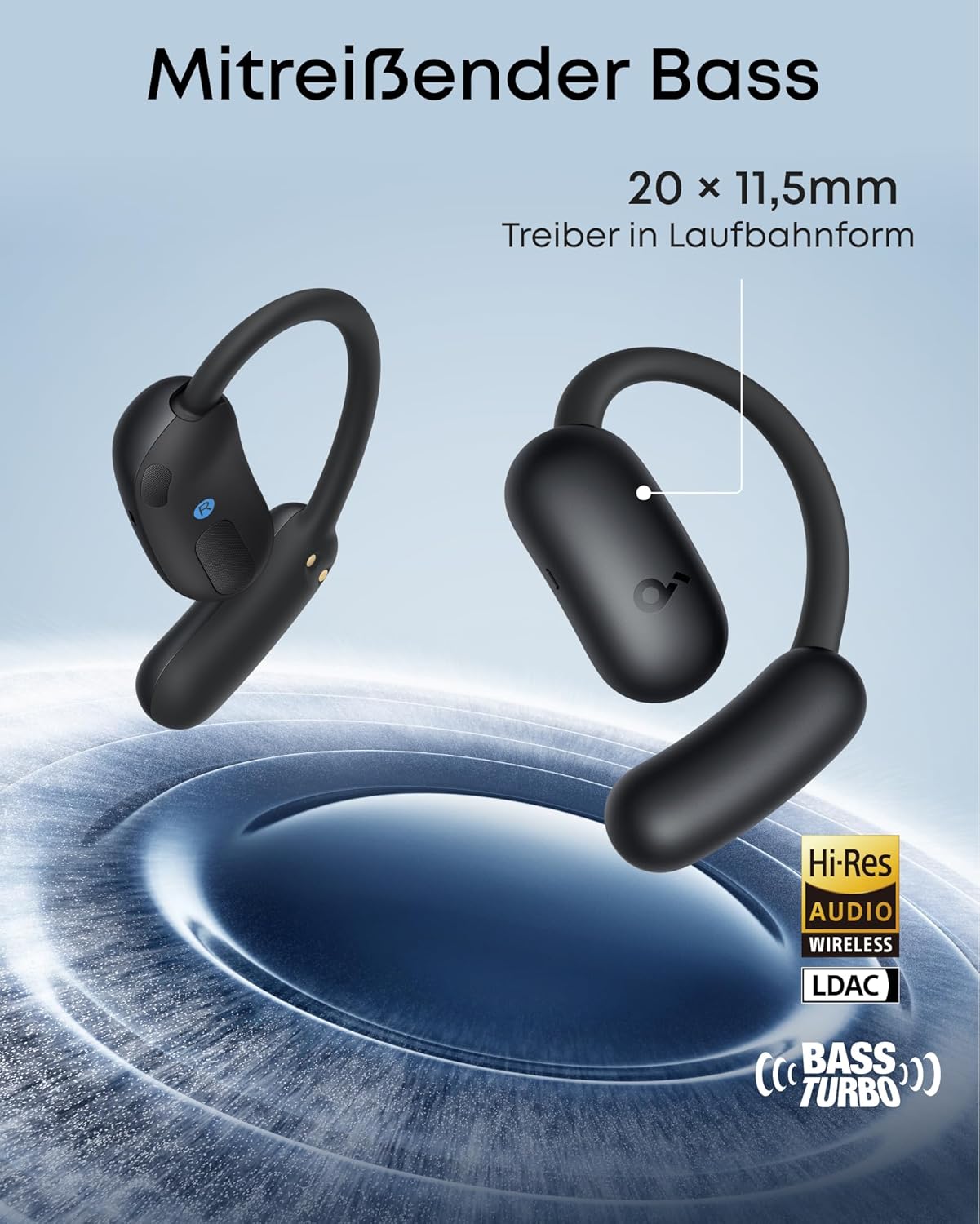 Wireless AeroFit 2, Standard Schwarz