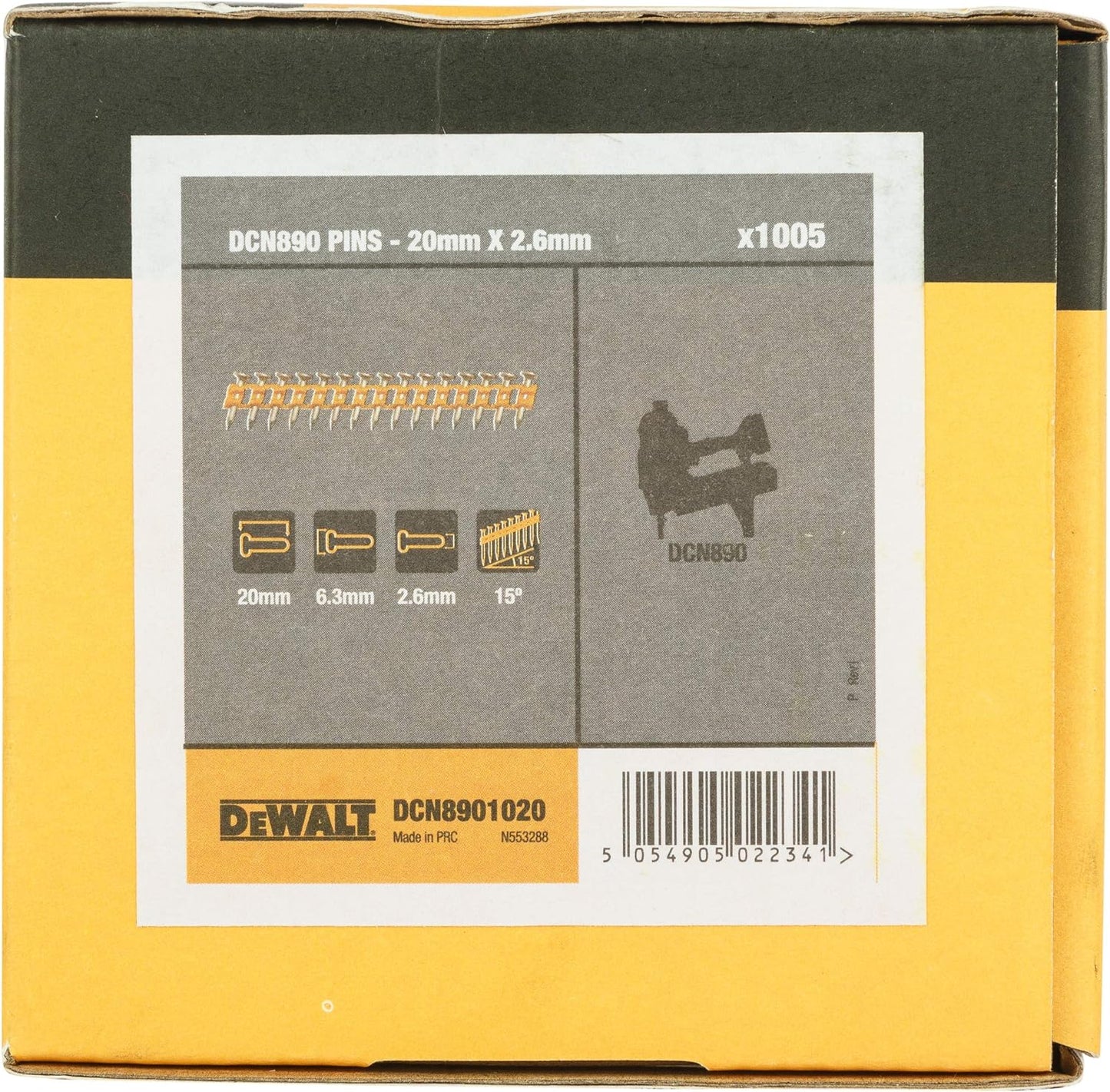 DCN8901020 Nagel-Set, 20 mm