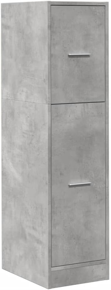 Apothekerschrank mit Ausziehfächern 30x41x118 cm, Betongrau 30 x 41 x 118 cm