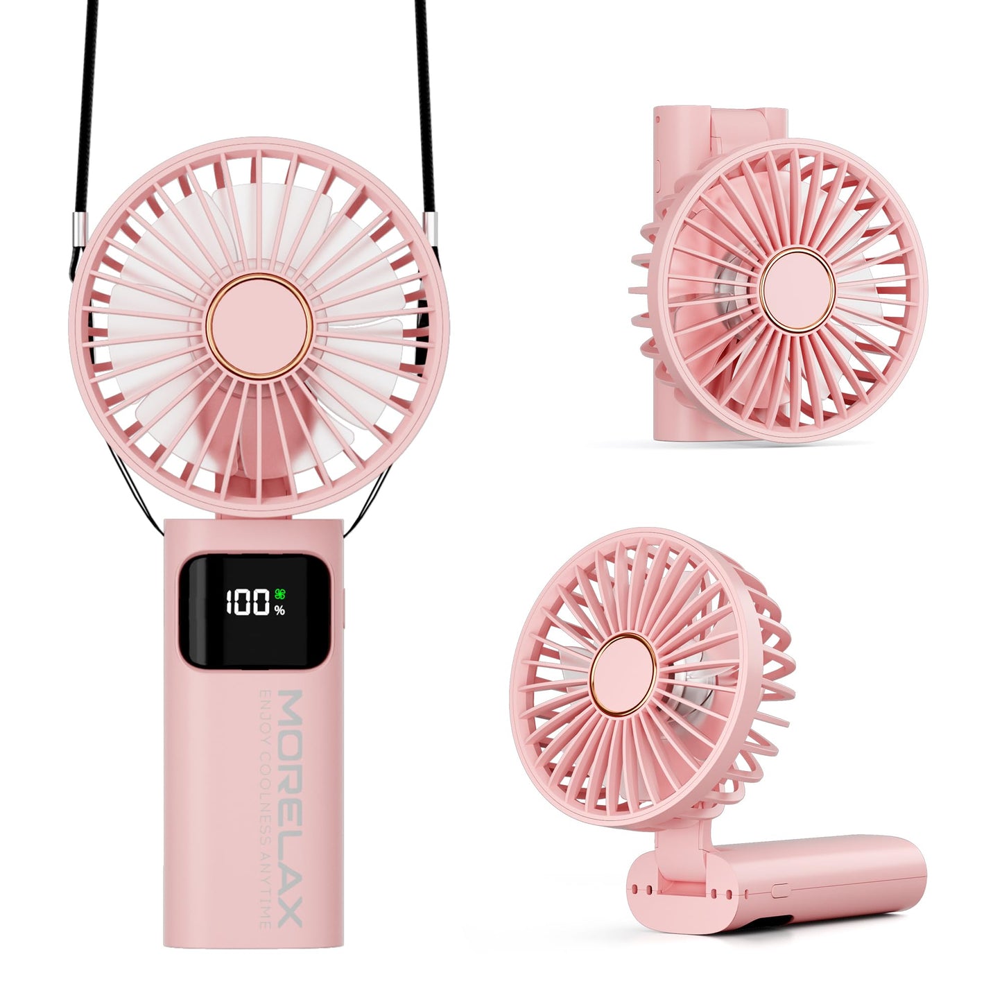 Tragbarer Mini-Ventilator, Rosa