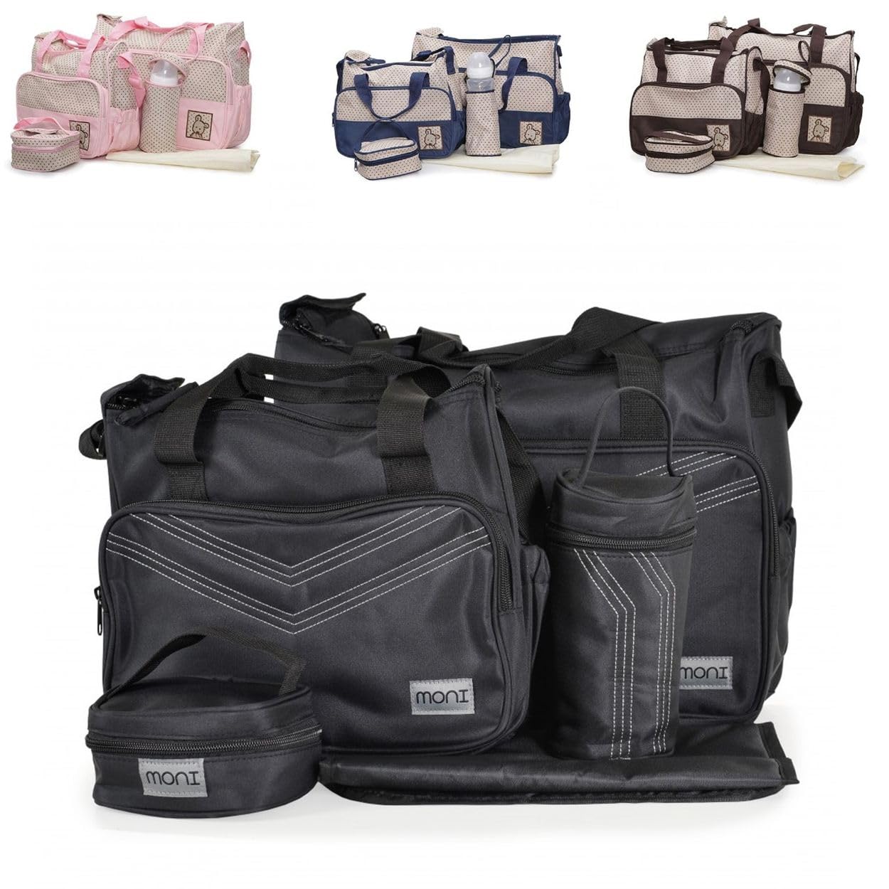 Wickeltasche Stella, Schwarz