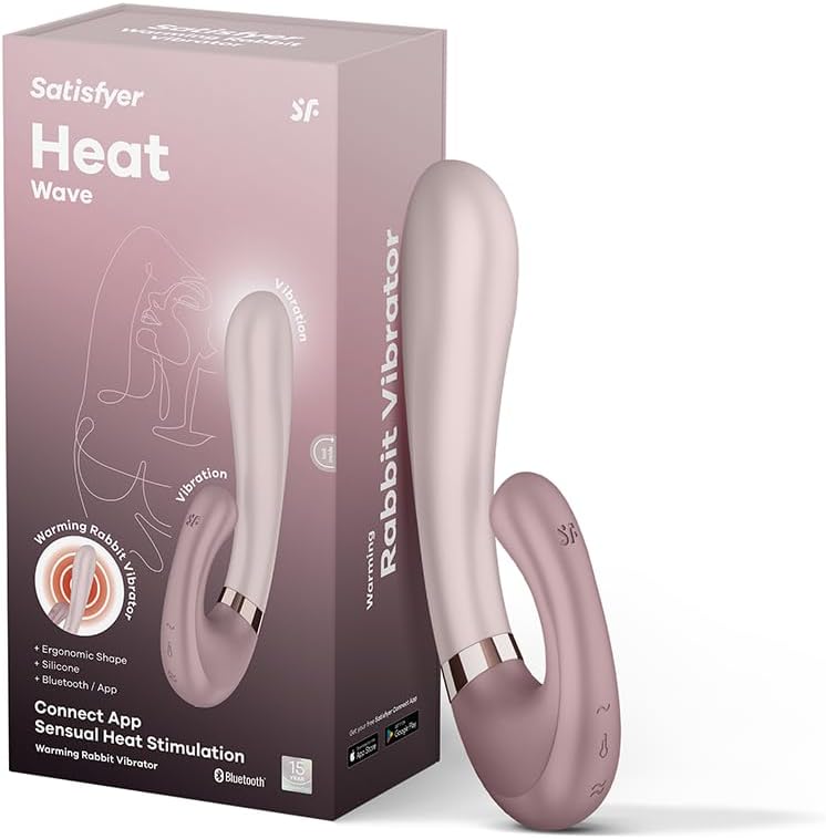 Heat Wave Rabbit-Vibrator mit Wärmefunktion, Violett Einheitsgröße