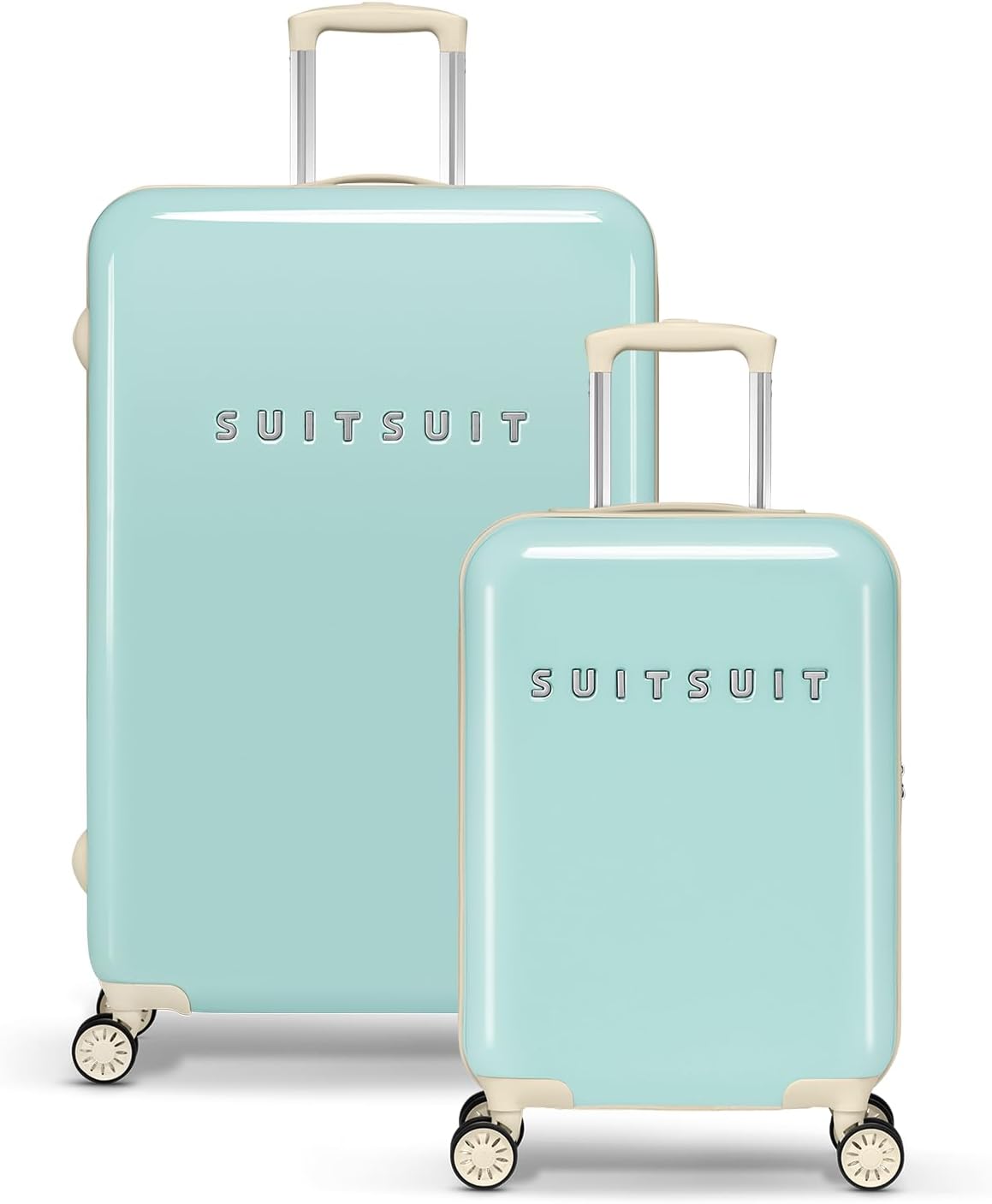 2er Set Fabulous Fifties Koffer mit TSA-Schloss, Duo Set Luminous Mint