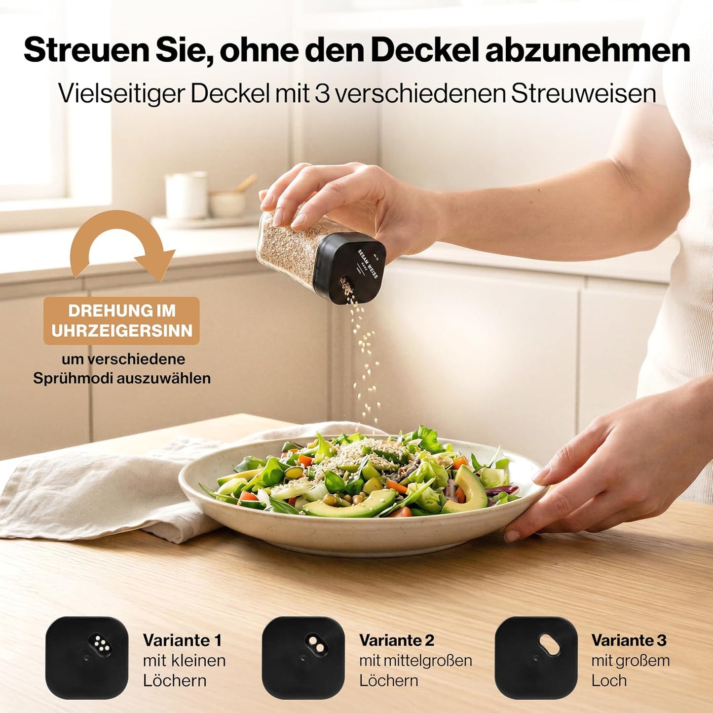 Gewürzgläser-Set, EH-SJSQU-FBL