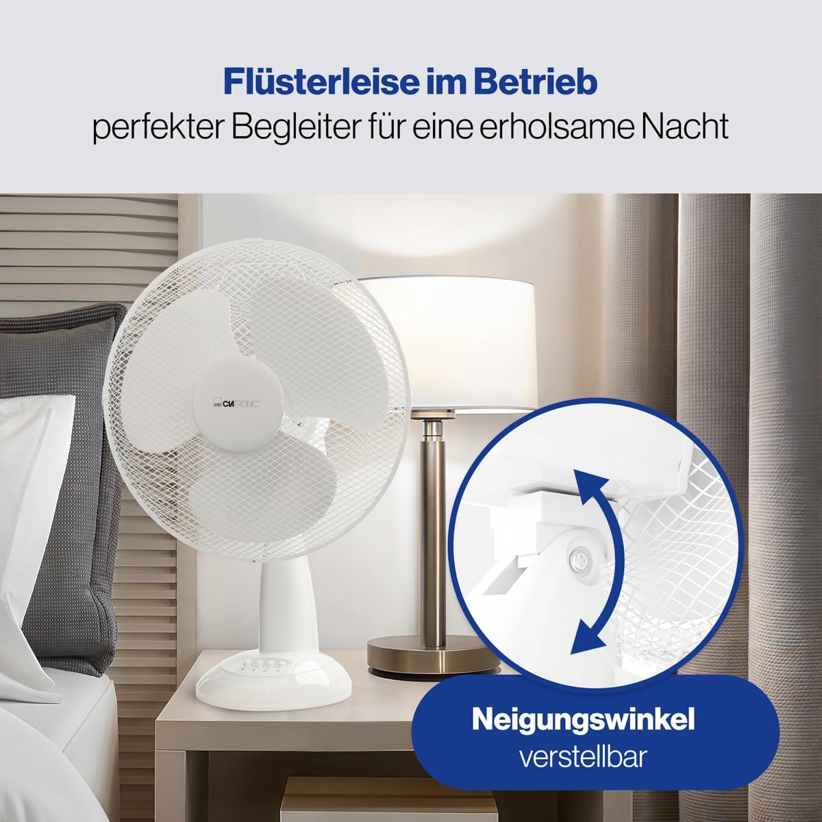 Tischventilator VL 3602, Weiss