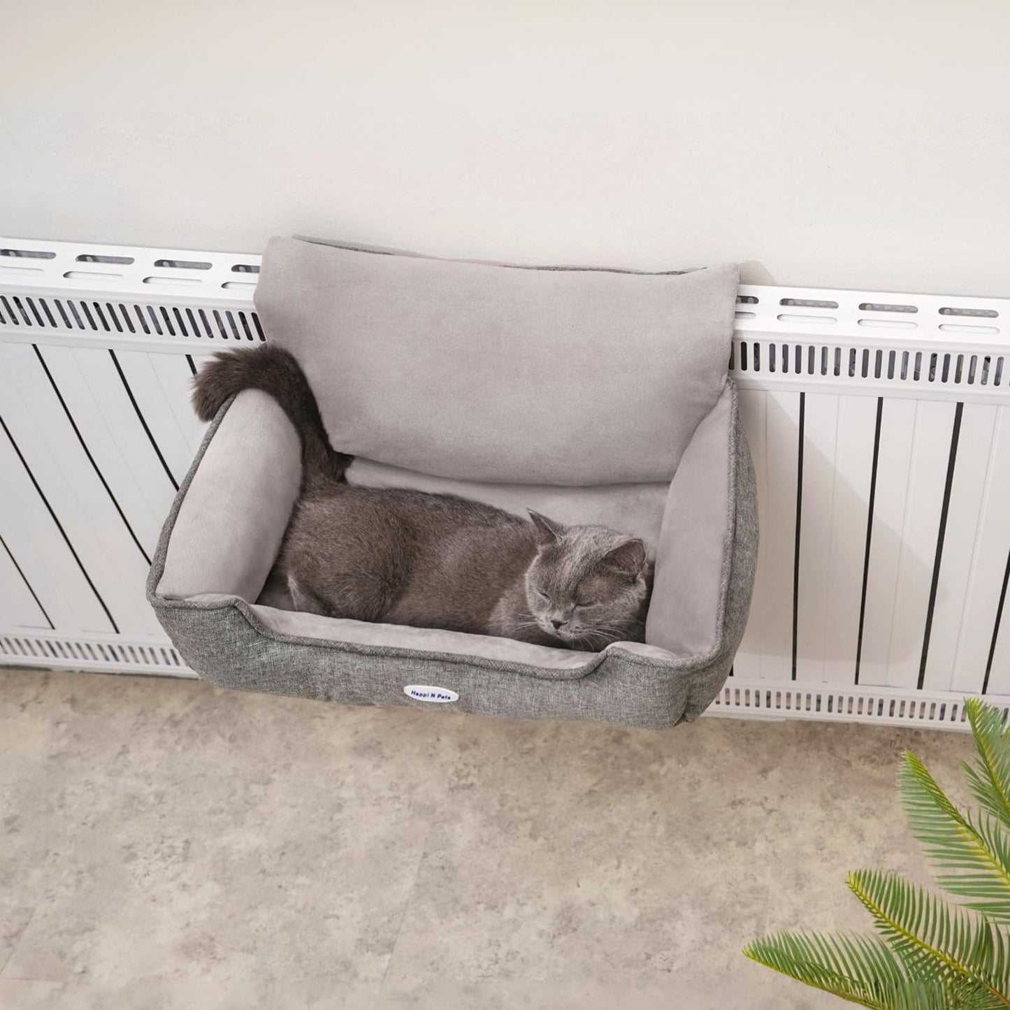 Katzenbett für Heizungen, Grau L 55 x B 34 x H 27 cm
