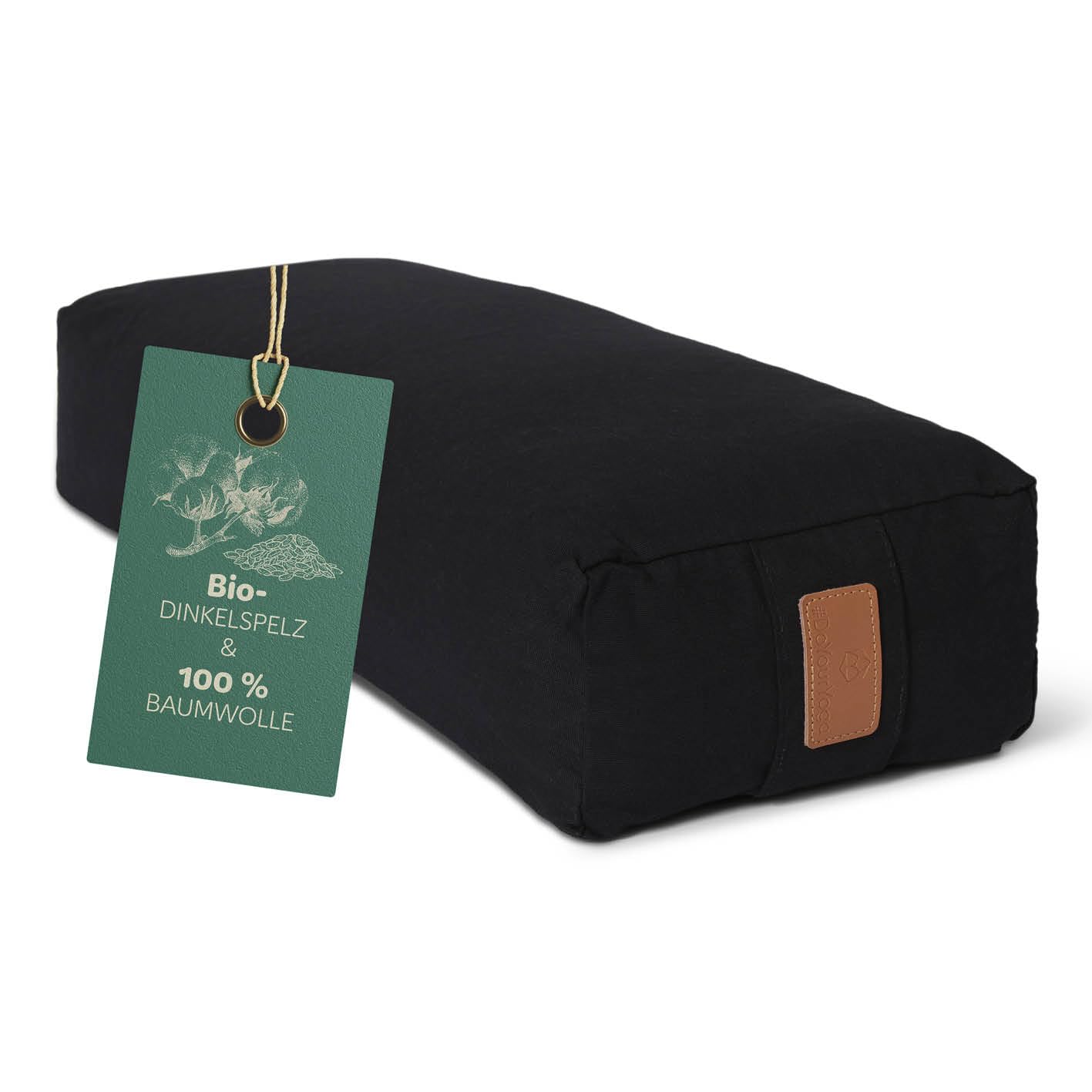 Yogabolster Paravati, Dinkelspelz Schwarz