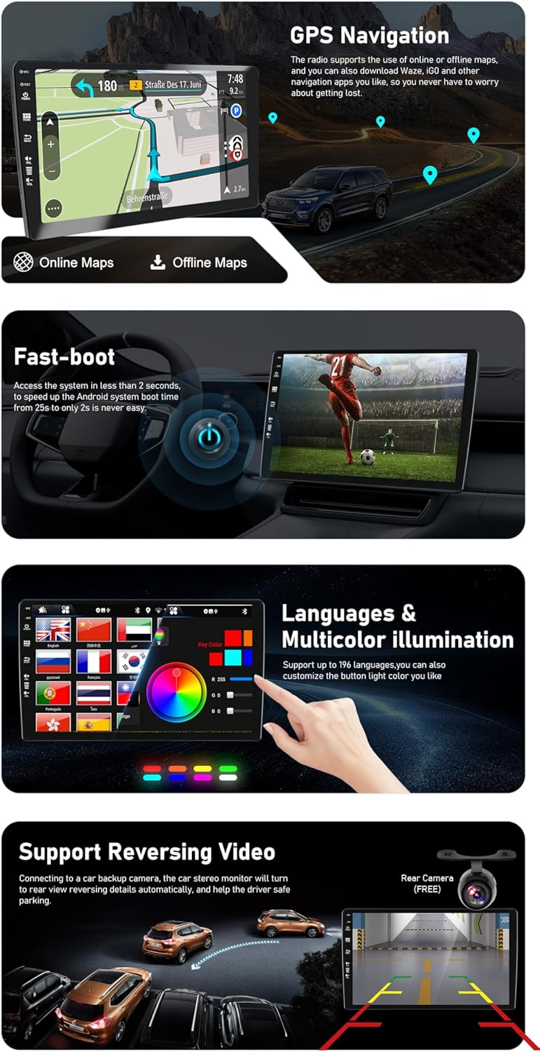 Android 10 Autoradio für Suzuki Swift (2005-2016)