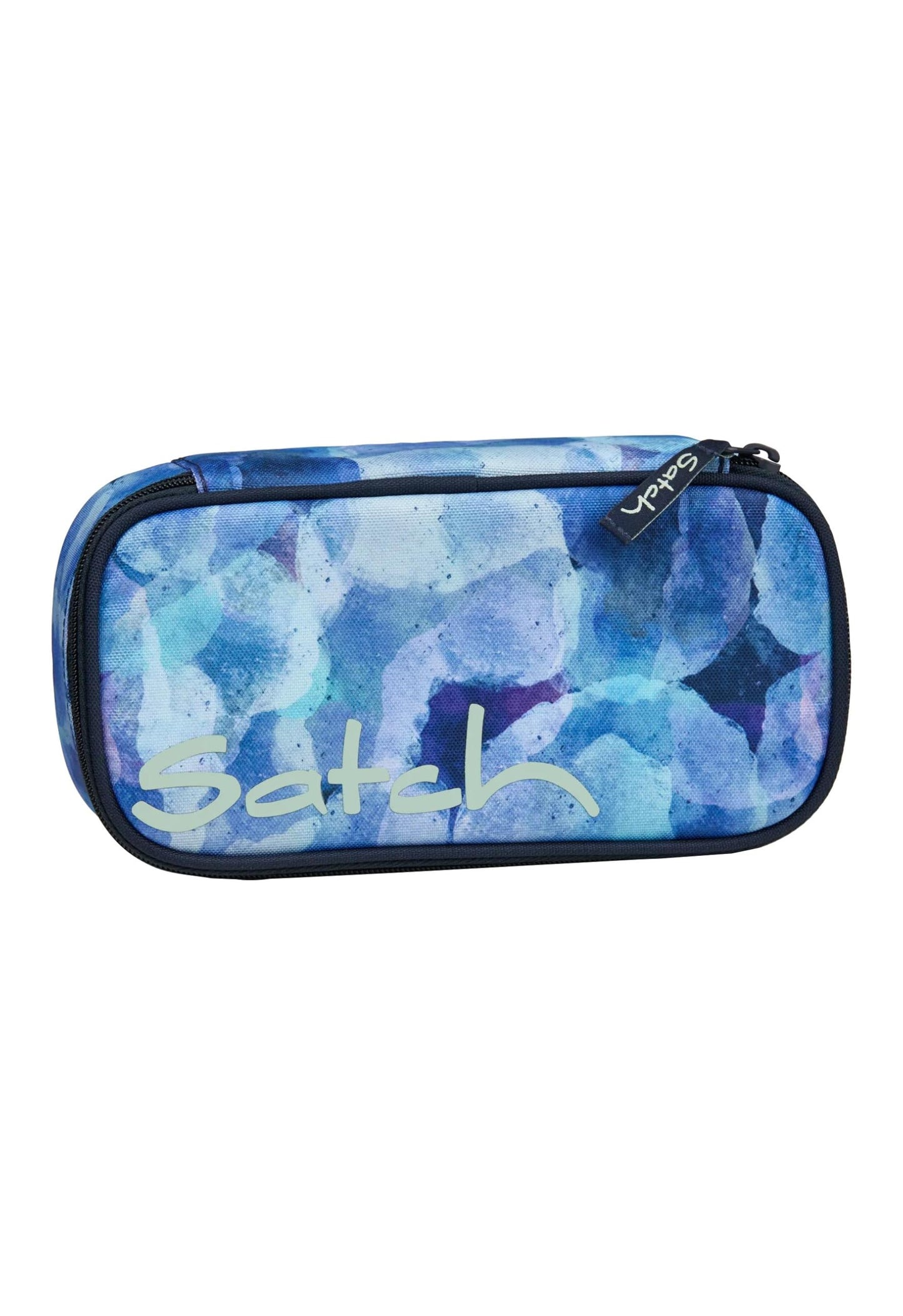 Schlamperbox mit Trenn- und Reissverschlussfach, Blurry Sky - Dunkelblau