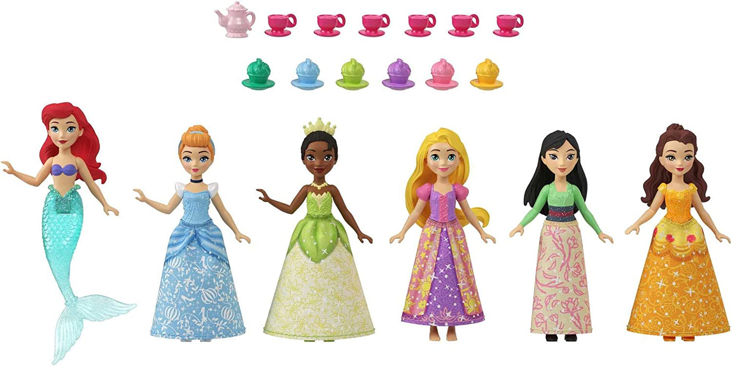 Disney Prinzessin Small Dolls Teeparty 6er-Pack, Spielfigur